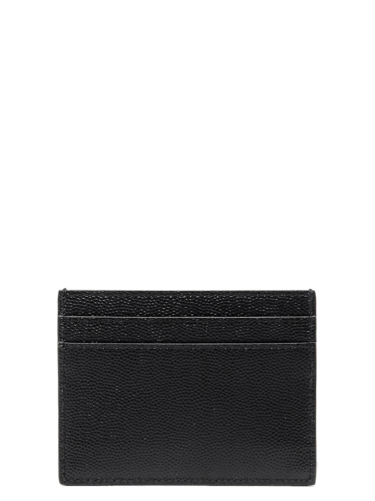 Saint Laurent Black Leather Cardholder