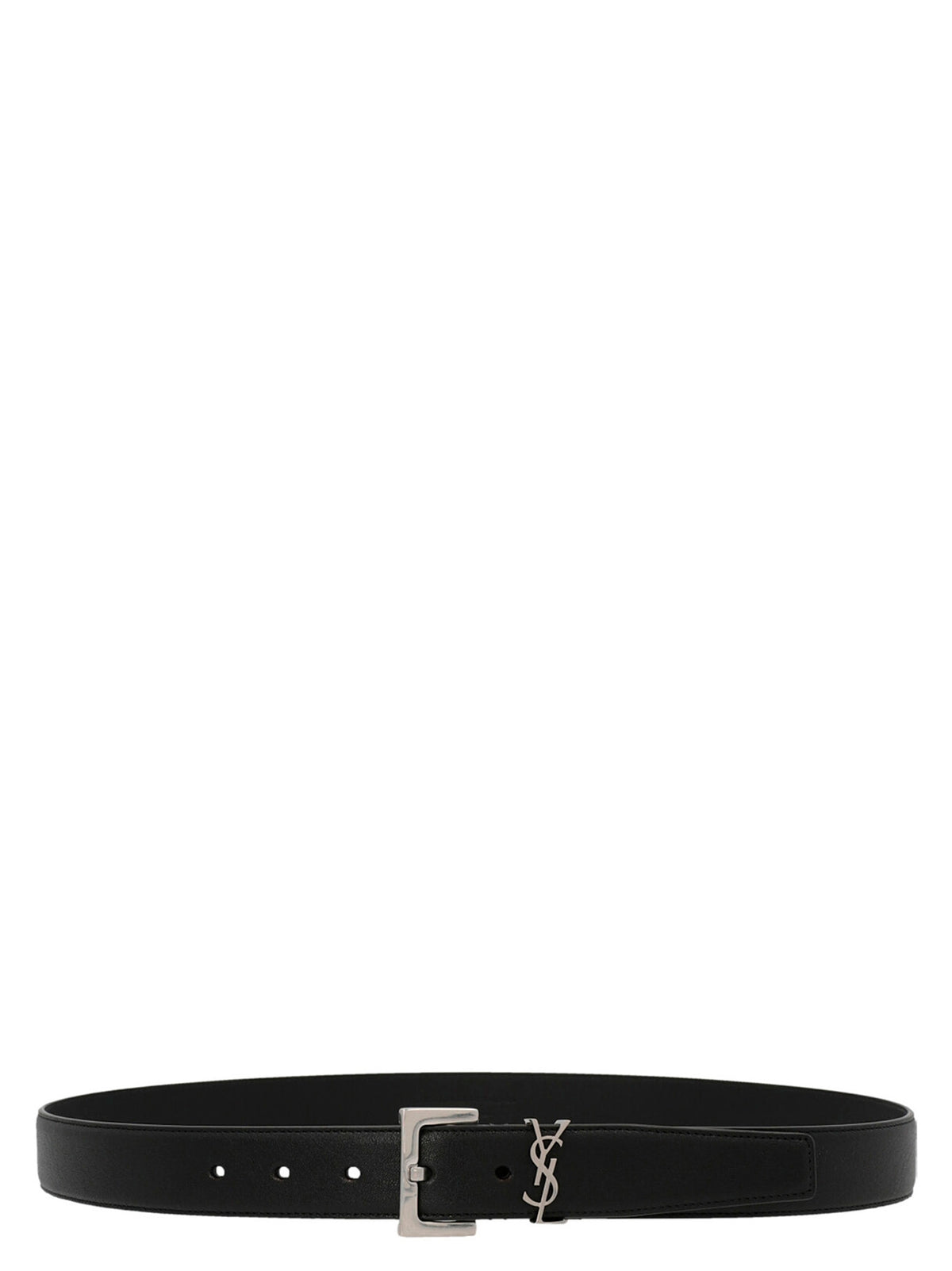 Saint Laurent Black Calfskin Regular Belt