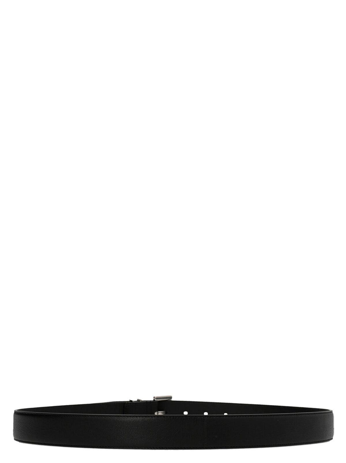 Saint Laurent Black Calfskin Regular Belt