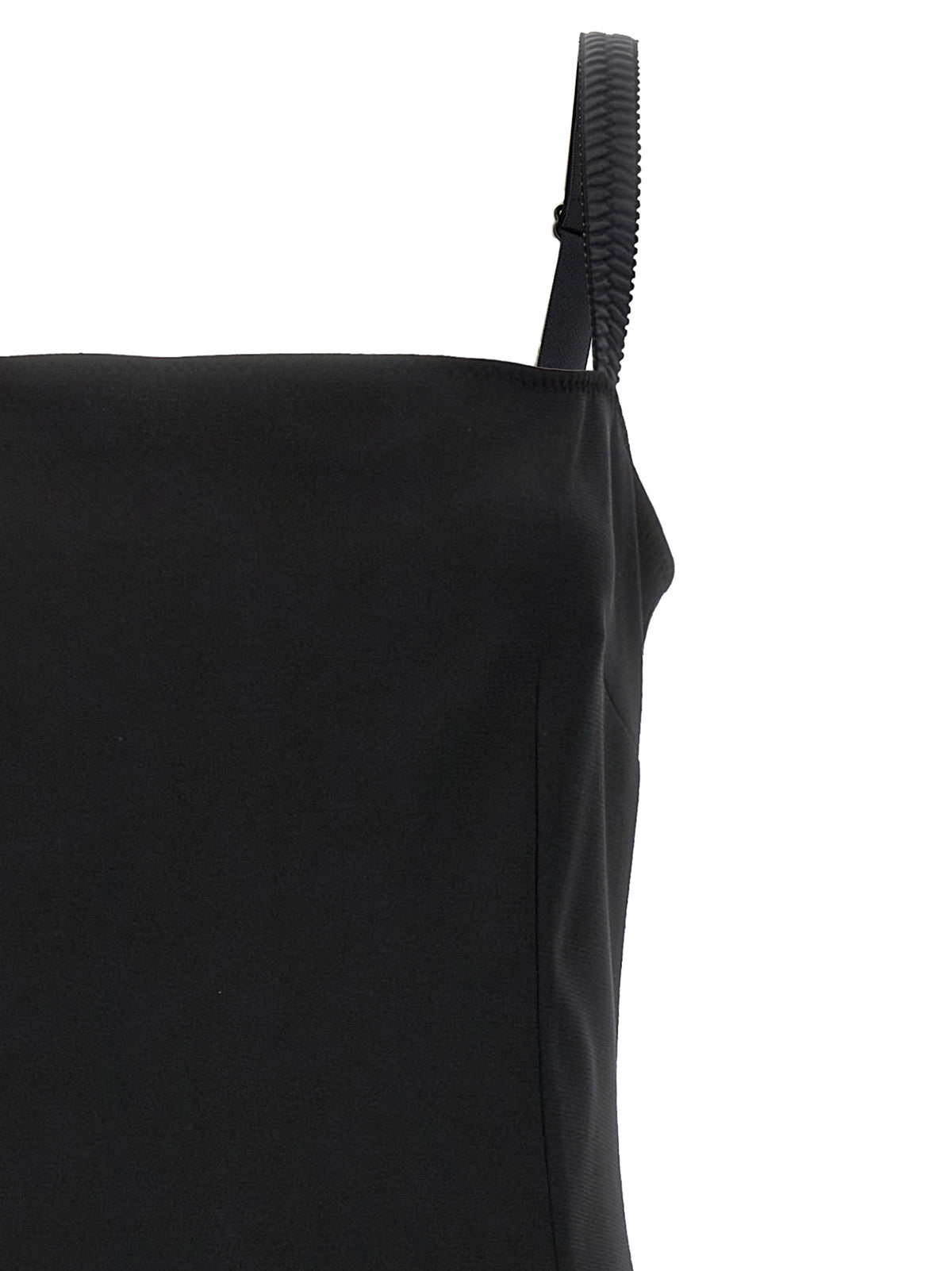 Dolce & Gabbana Black Viscose Midi Dress