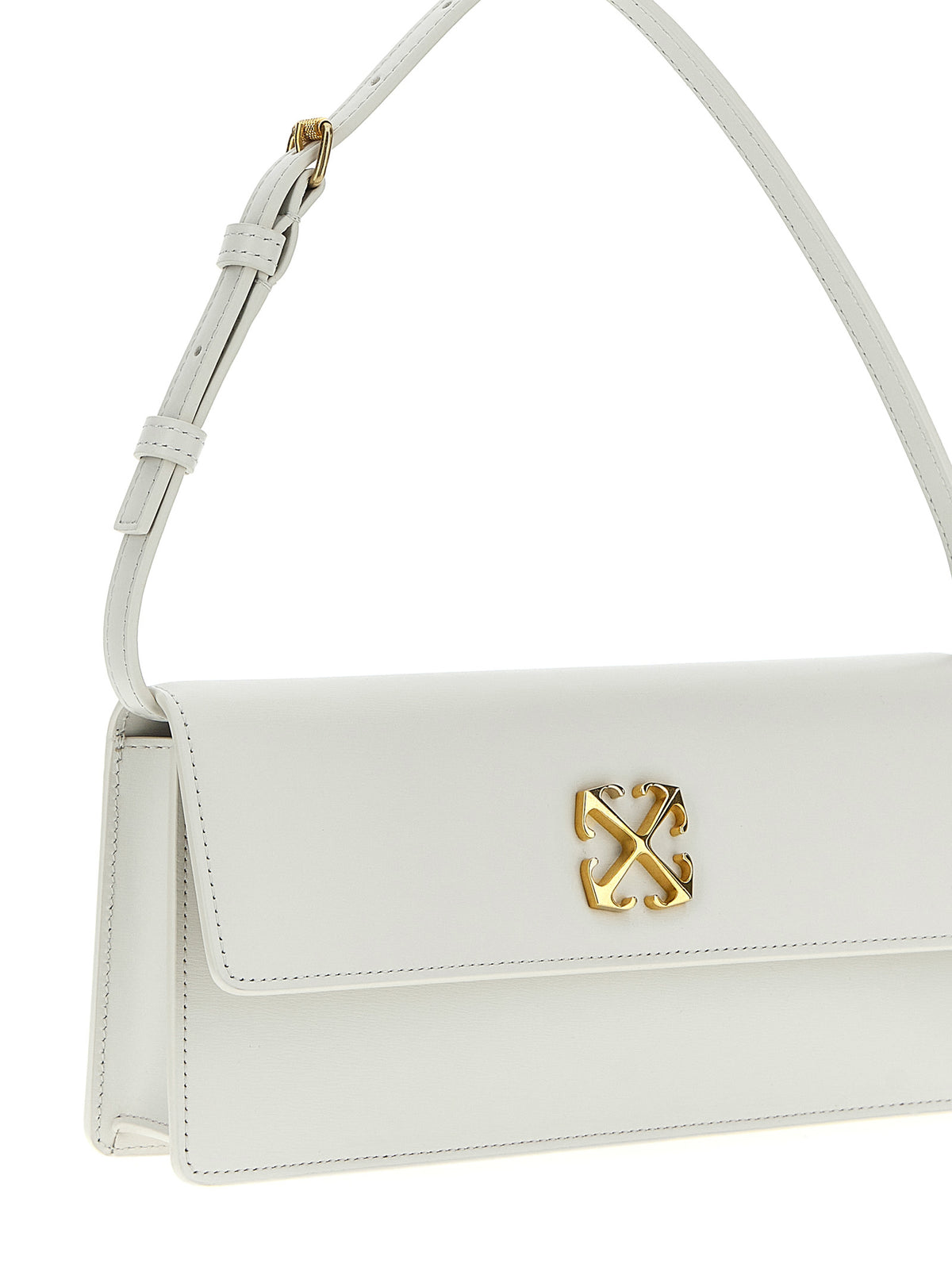 Off-White White Calfskin Shoulder Bag