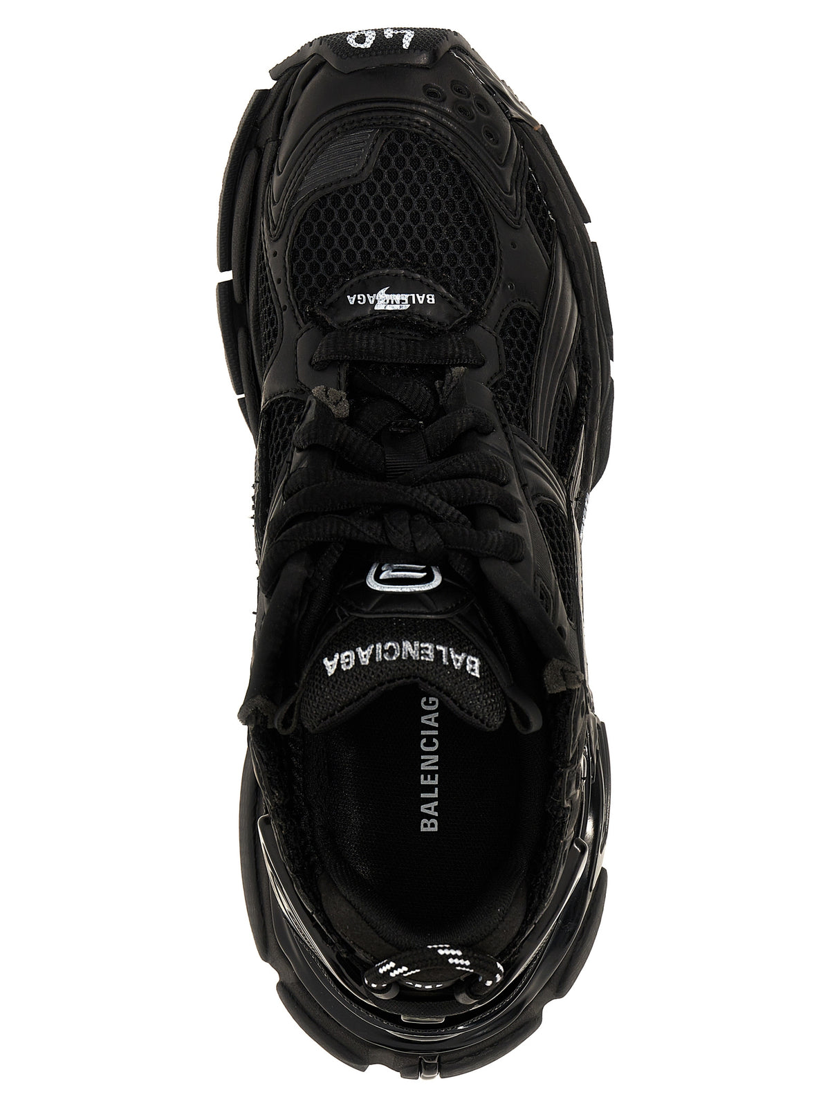 Balenciaga Black Polyester Athletic Sneakers