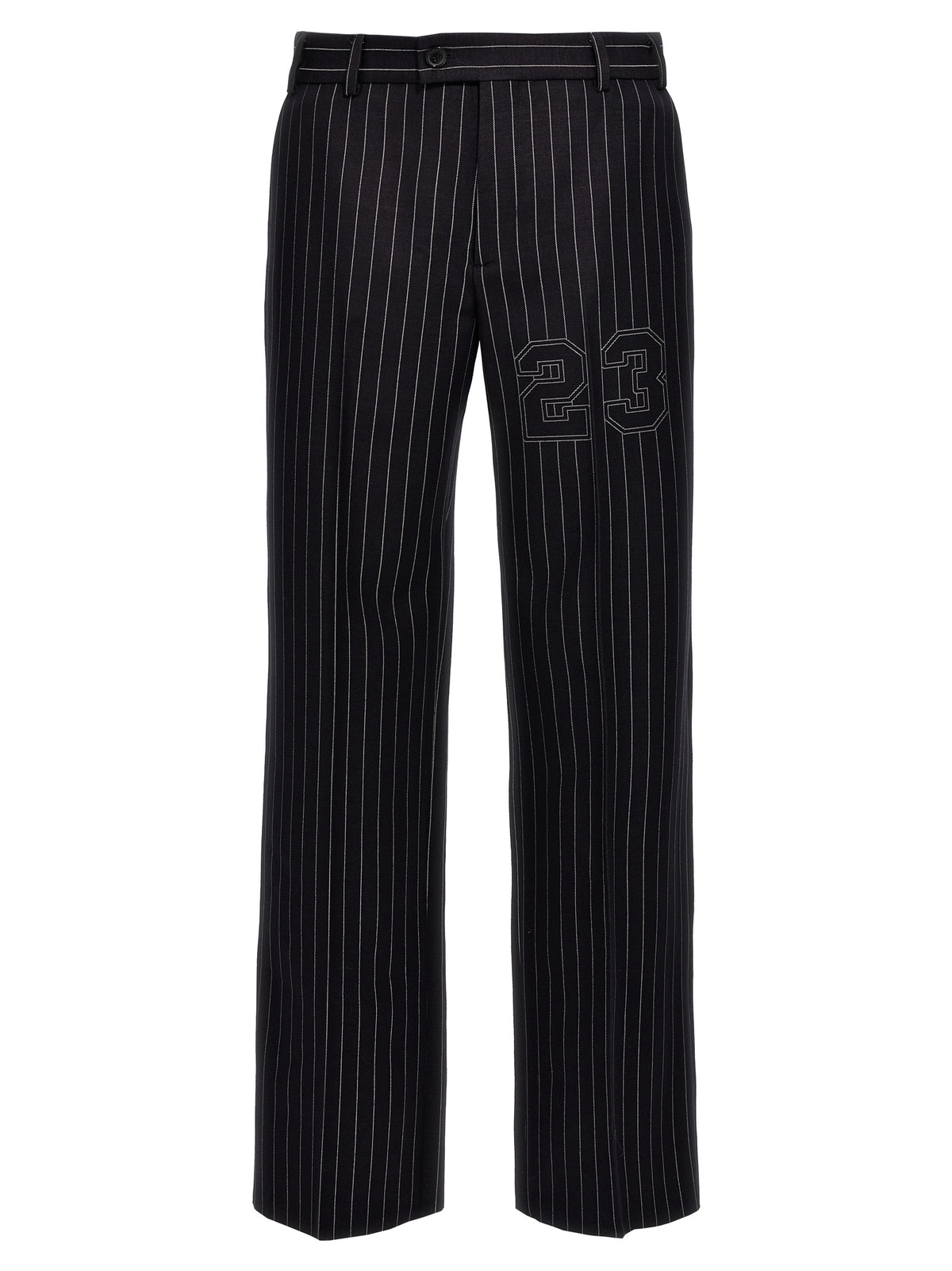 Off-White Blue Wool Dress Pants