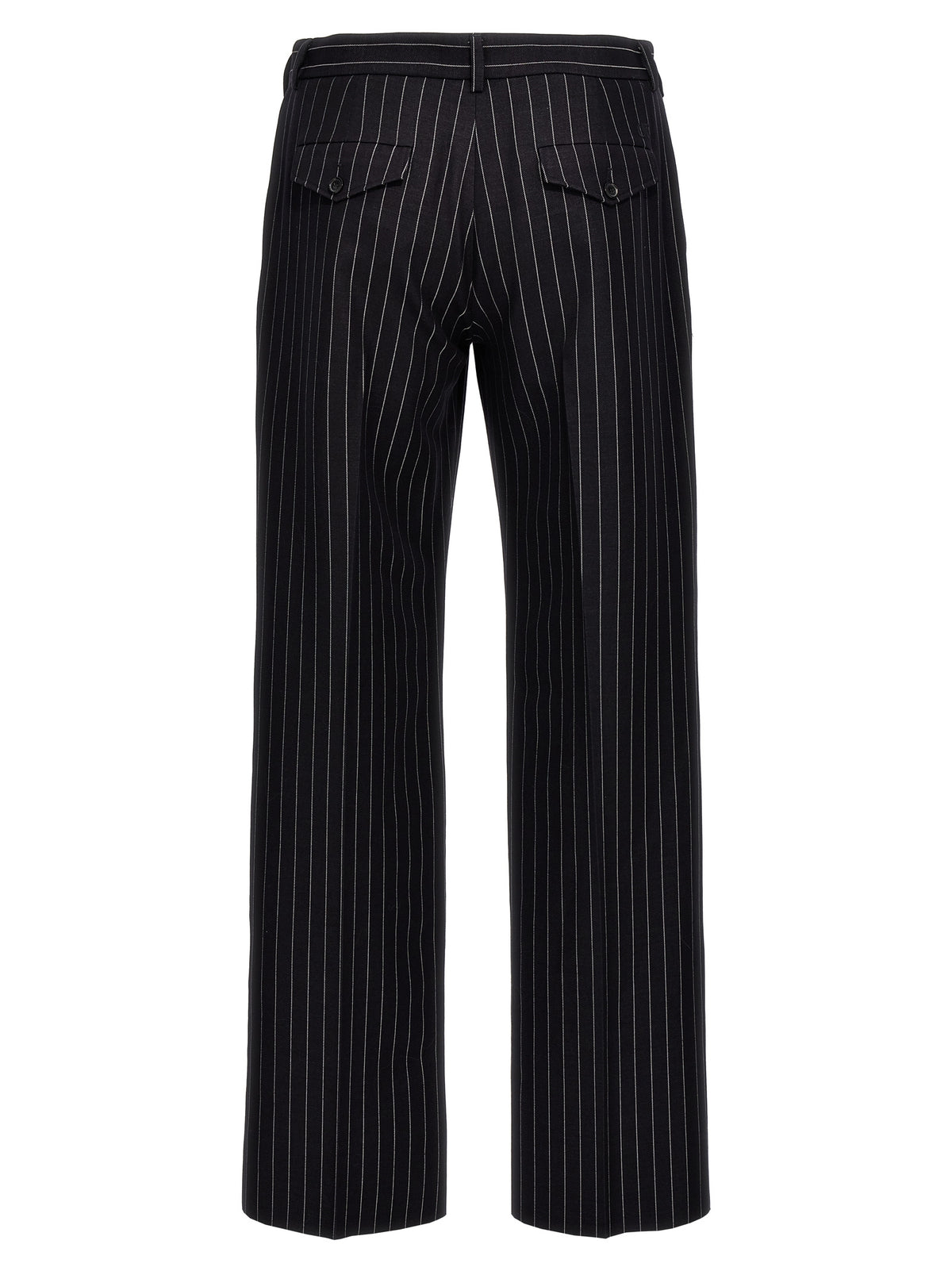Off-White Blue Wool Dress Pants