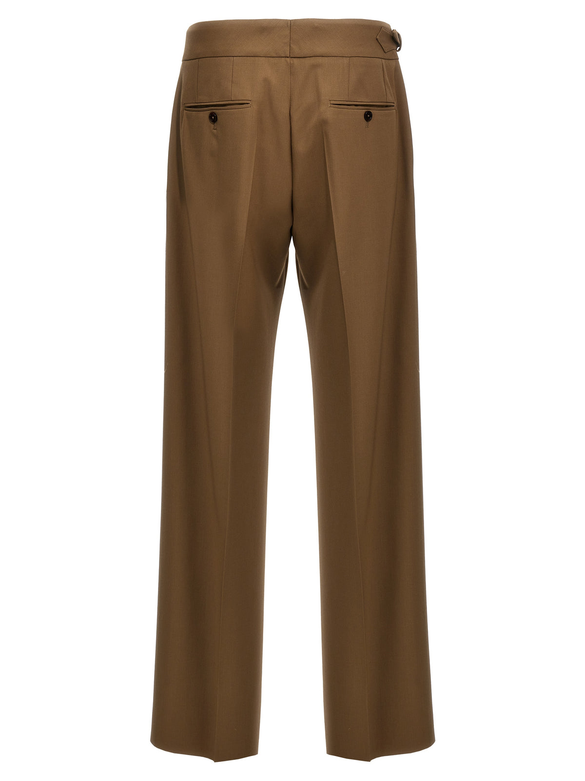 Dolce & Gabbana Brown Virgin Wool Dress Pants