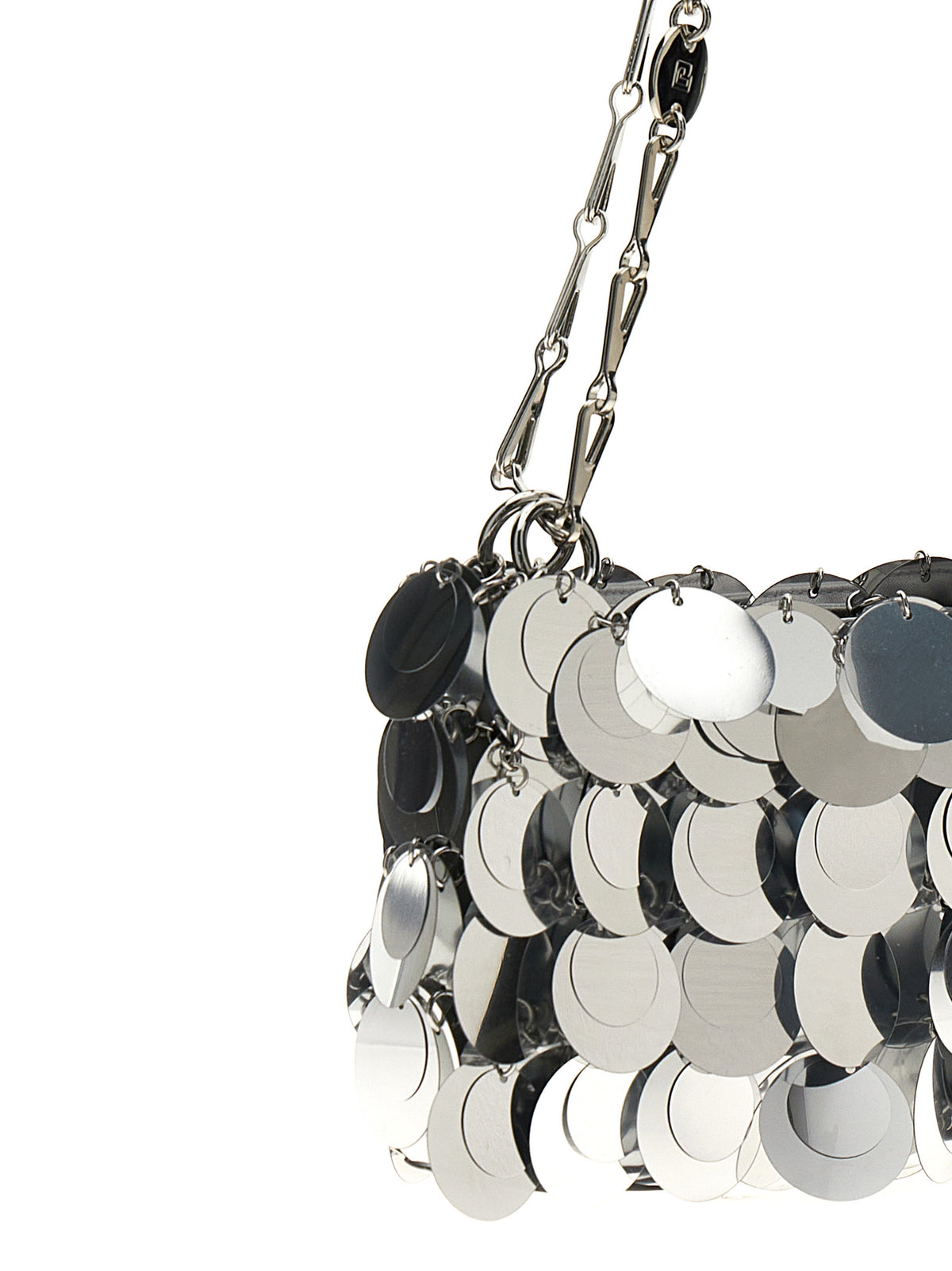 Paco Rabanne Silver Brass Shoulder Bag