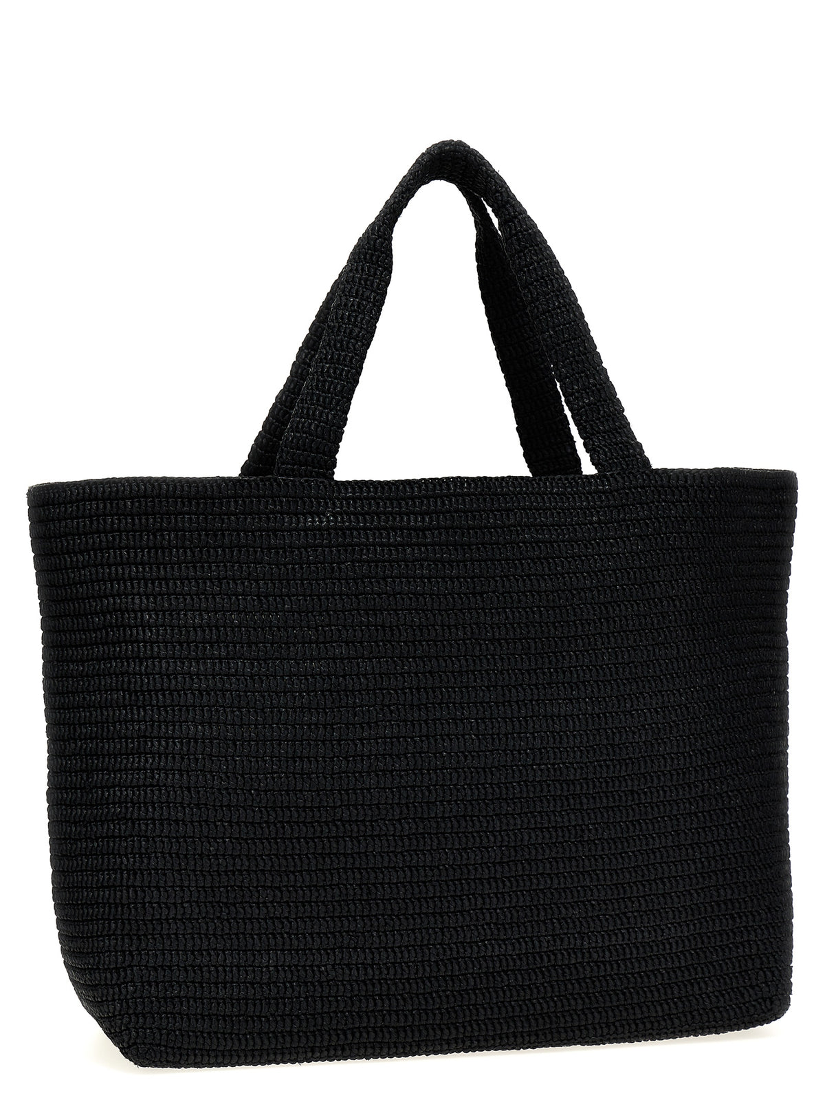 Saint Laurent Black Viscose Tote Bag