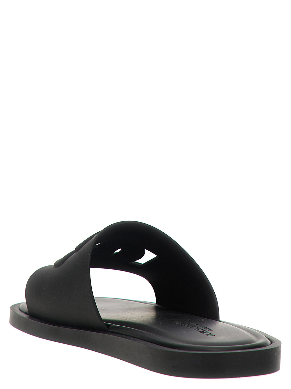 Dolce & Gabbana Black Polyethylene Slides