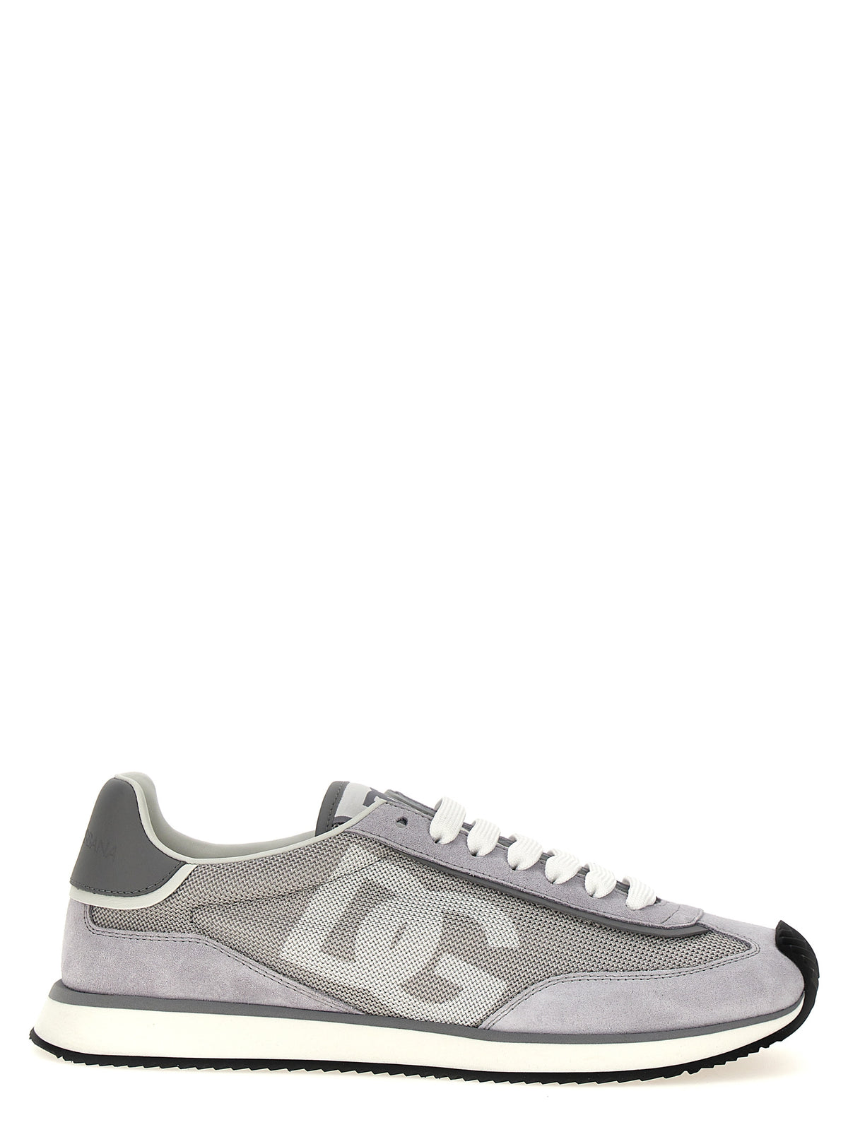 Dolce & Gabbana Gray Calfskin Athletic Sneakers