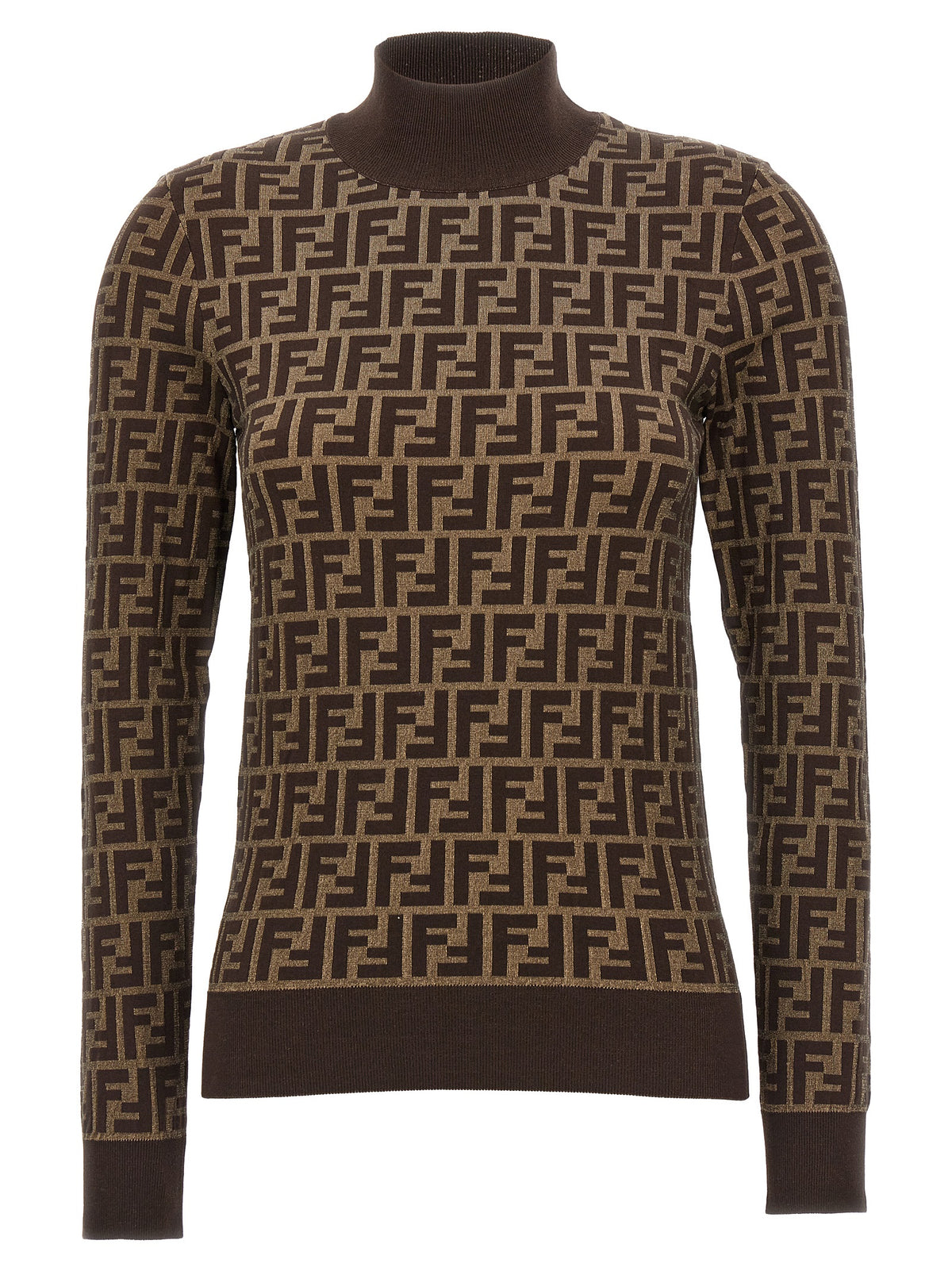 Fendi Brown Cotton Cardigan