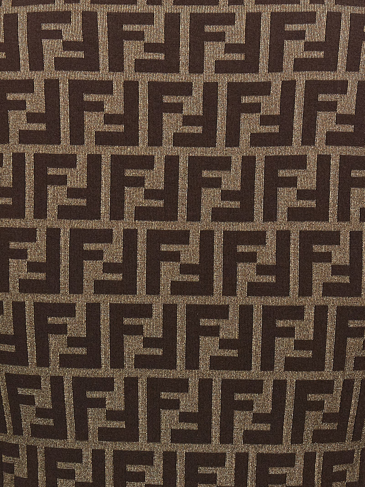Fendi Brown Cotton Cardigan