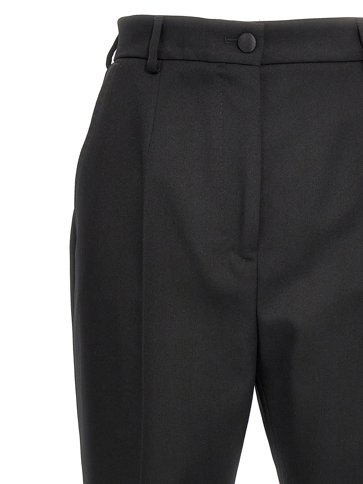 Dolce & Gabbana Black Virgin Wool Dress Pants