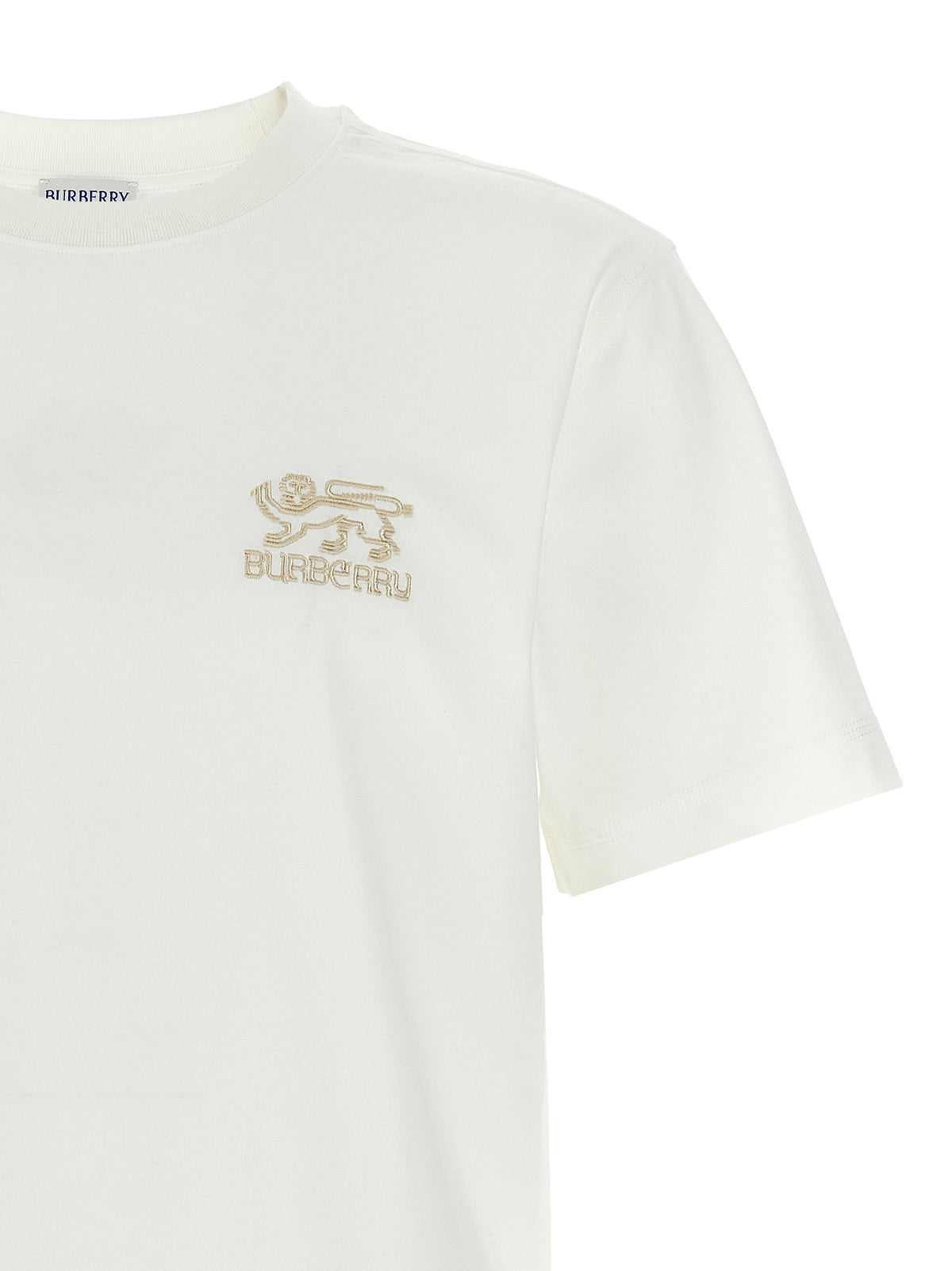 Burberry White Cotton T-Shirt