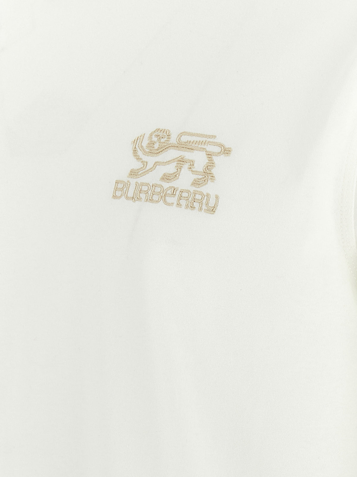 Burberry White Cotton T-Shirt