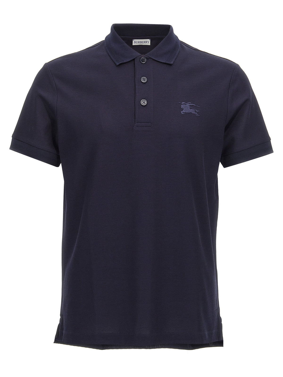Burberry Blue Cotton Polo Shirt