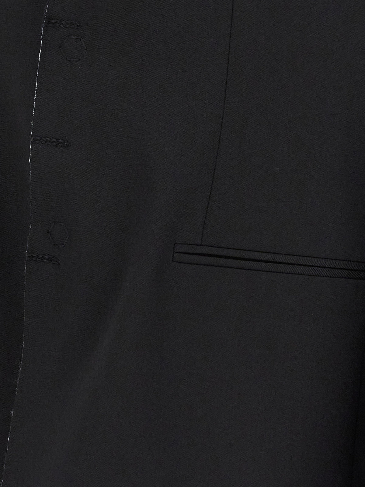 MM6 Maison Margiela Black Polyester Blazer