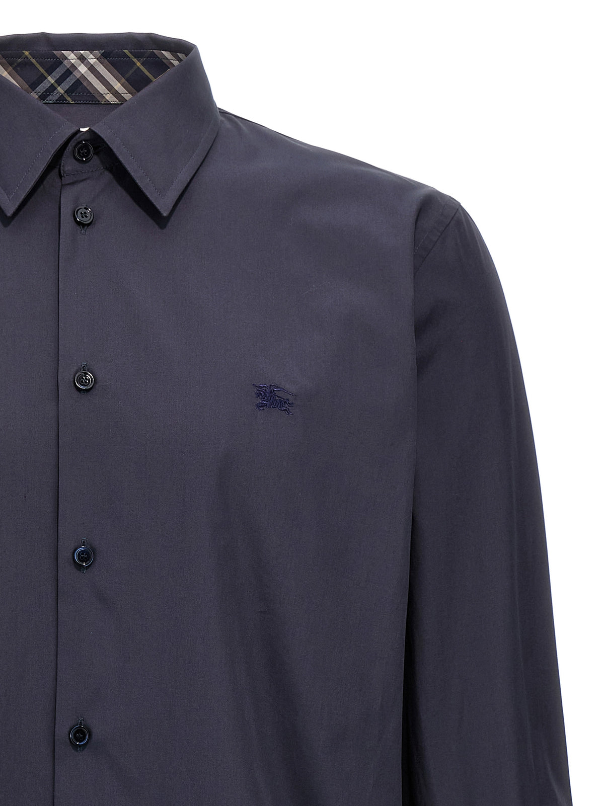 Burberry Blue Cotton Blouse