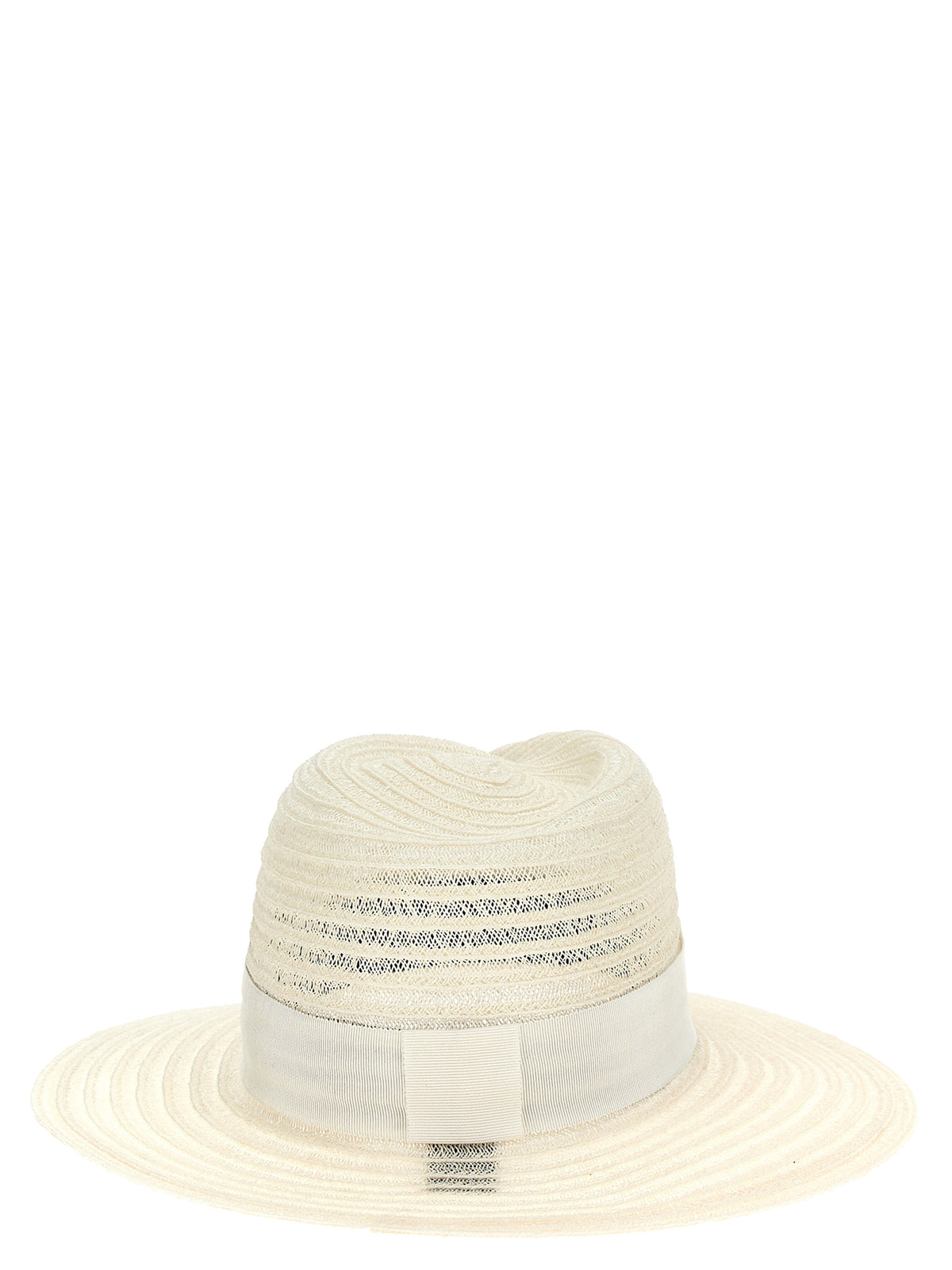 Maison Michel White Hemp Fedora