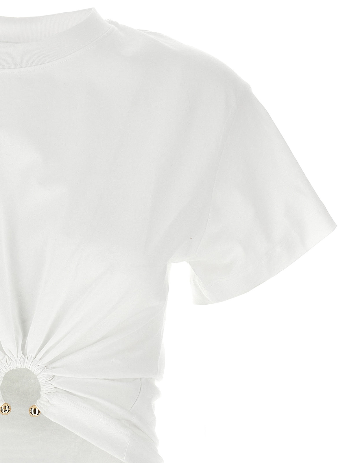 Paco Rabanne White Cotton T-Shirt