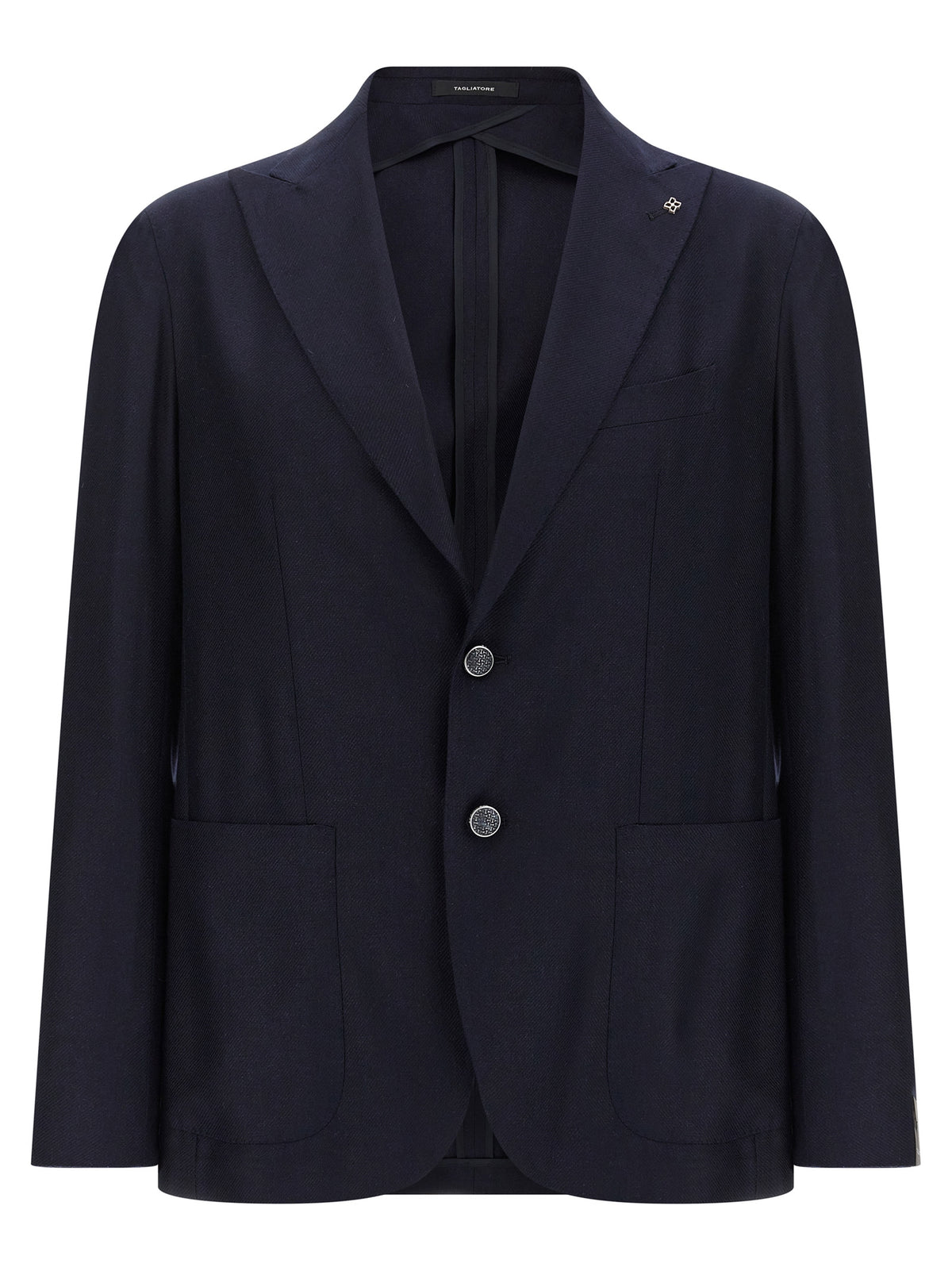 Tagliatore Blue Silk Blazer