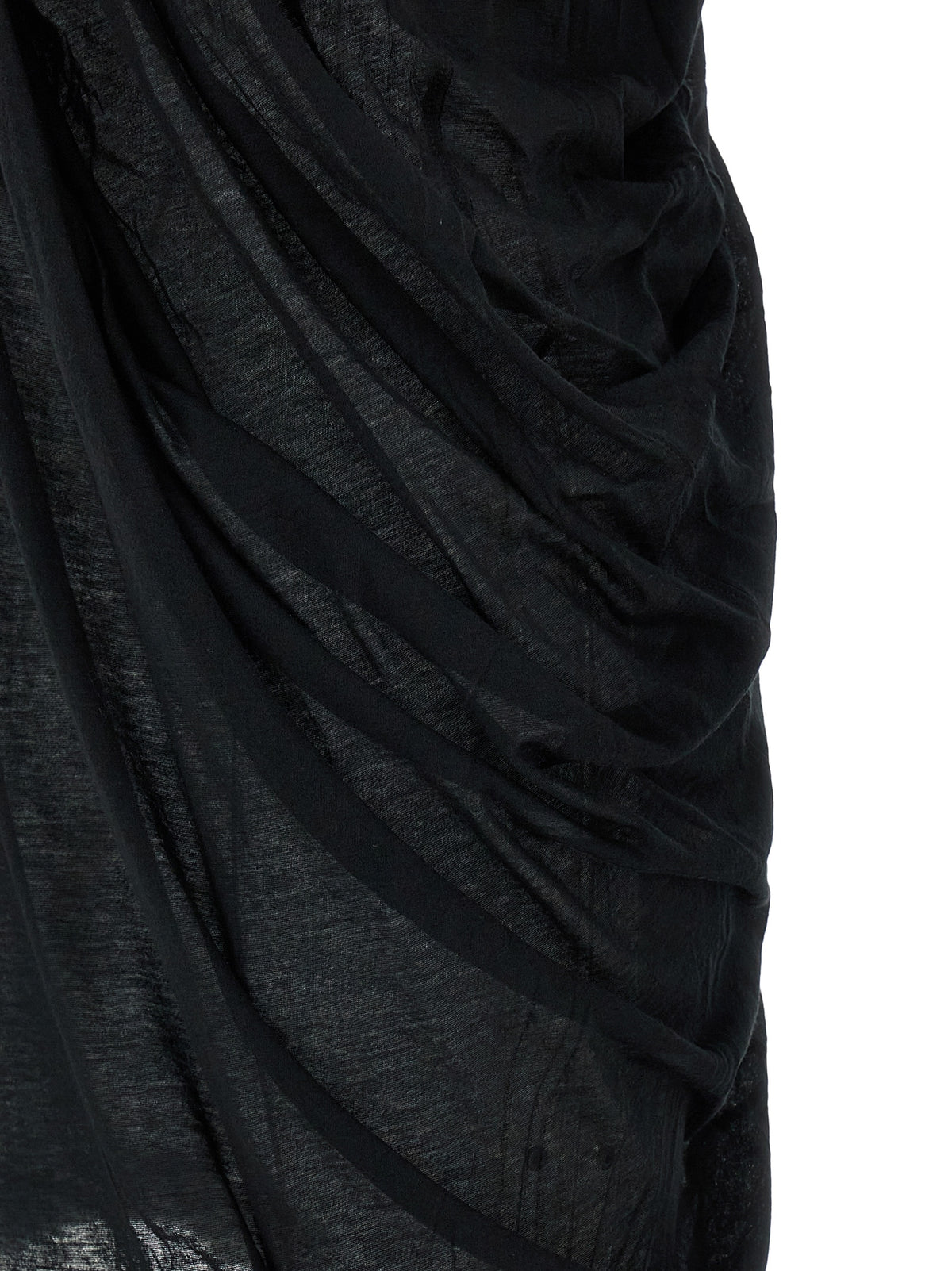 Rick Owens Black Cotton Casual Dress