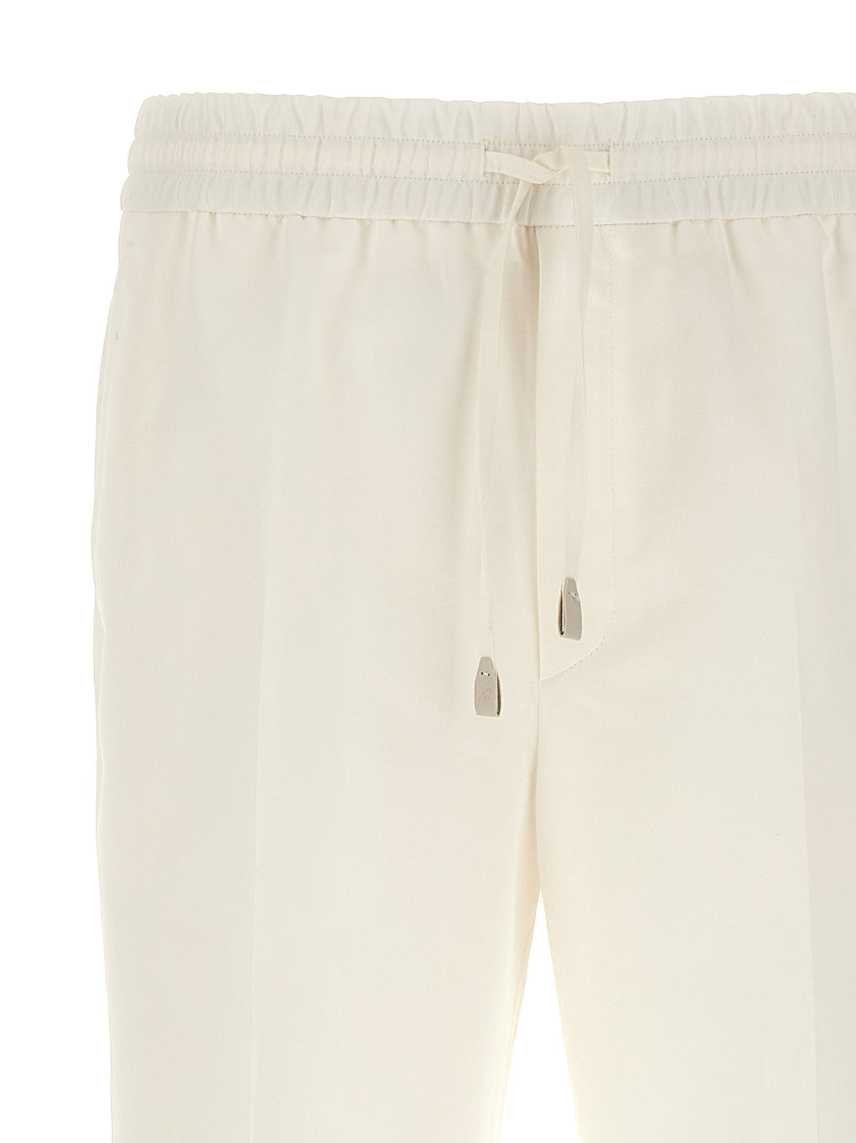 Brioni White Linen Casual Pants