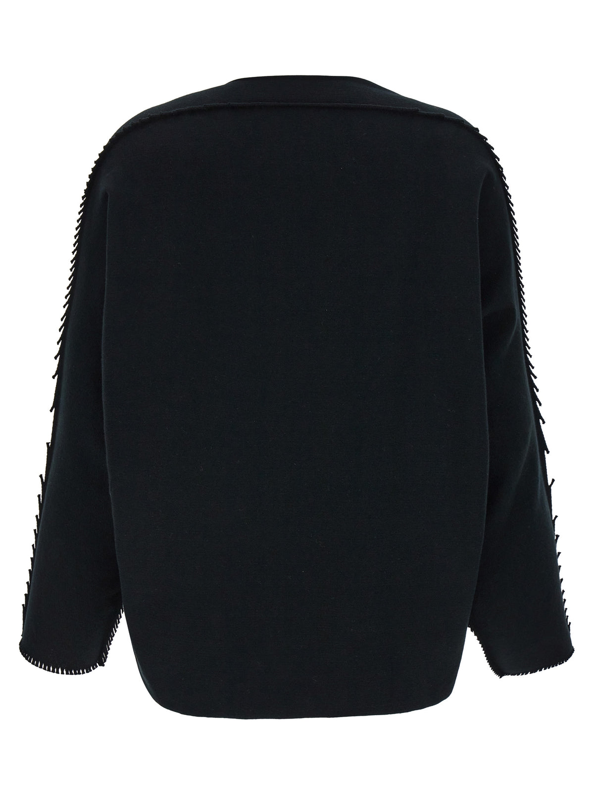 Issey Miyake Black Cotton Cardigan