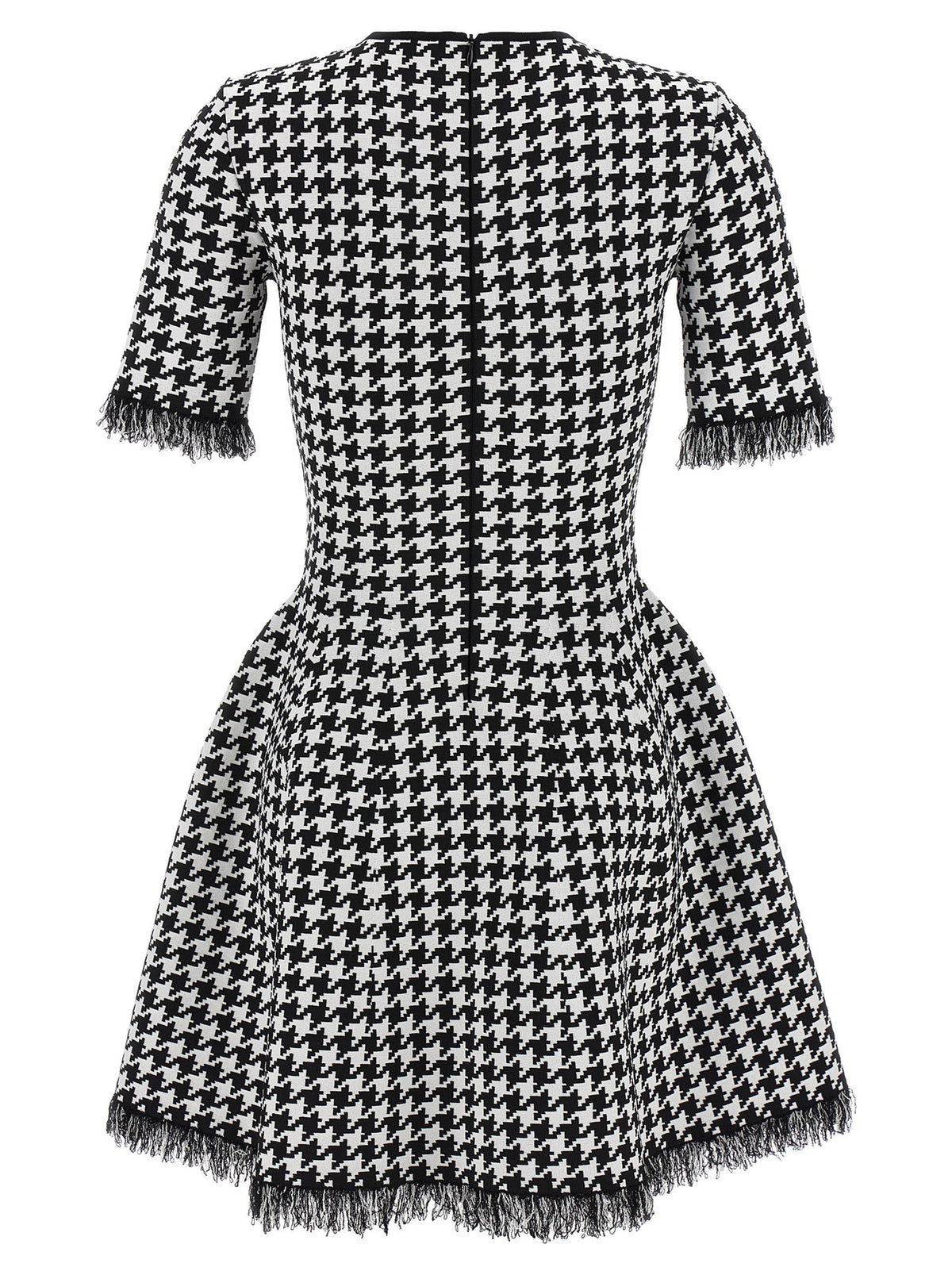 Alexander McQueen Bicolor Viscose Short Dress