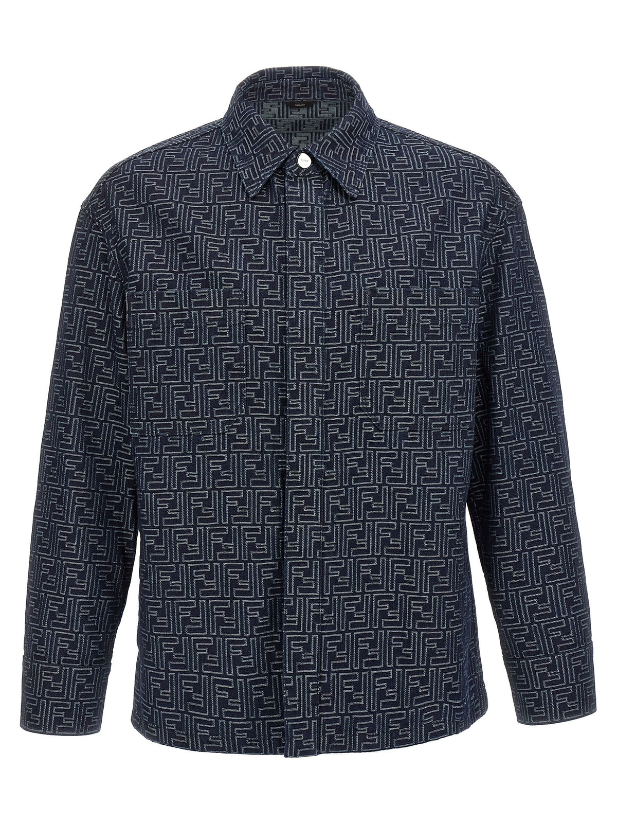 Fendi Blue Cotton Denim Jacket