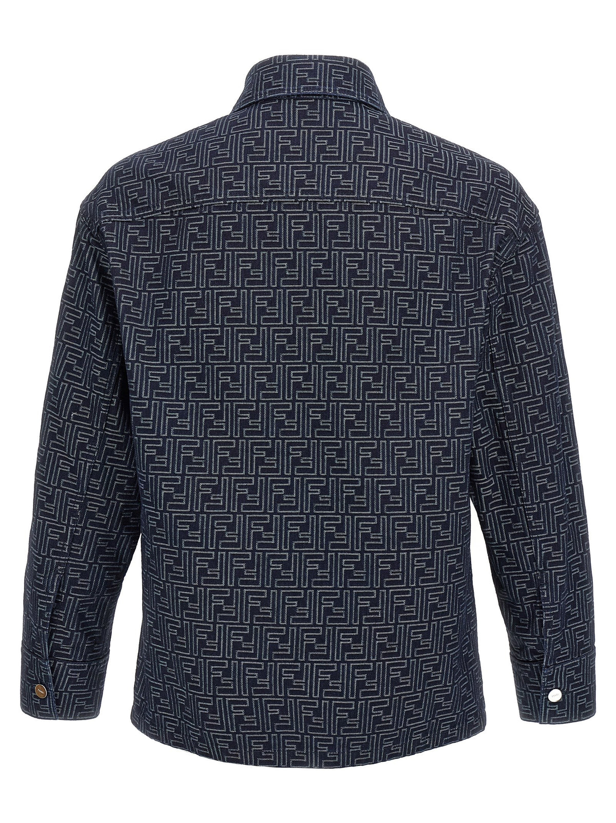 Fendi Blue Cotton Denim Jacket