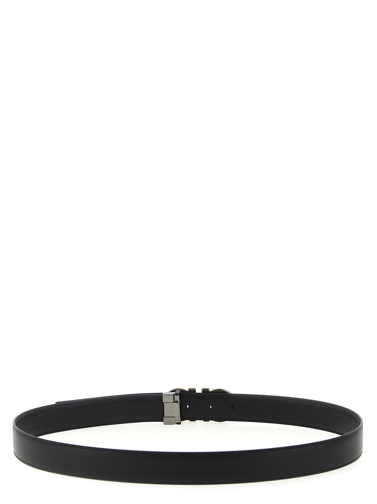 Ferragamo Black Calfskin Regular Belt
