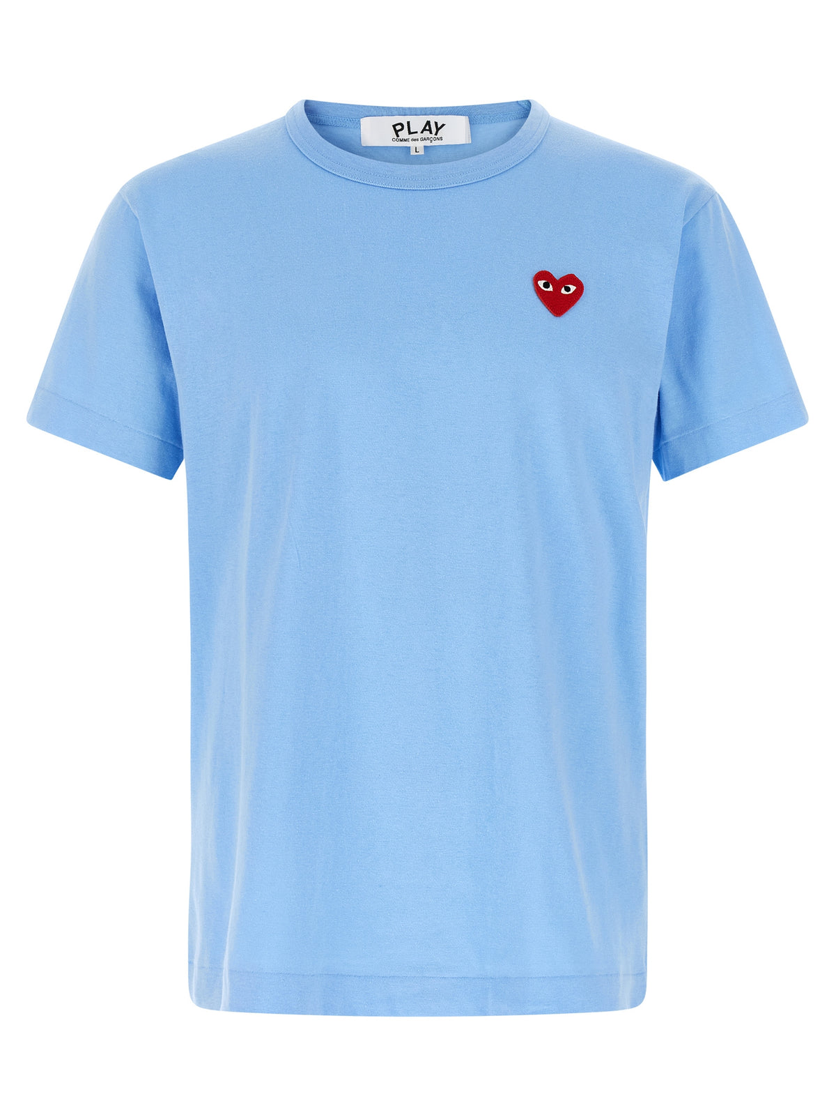 Comme Des Garçons Play Blue Cotton T-Shirt