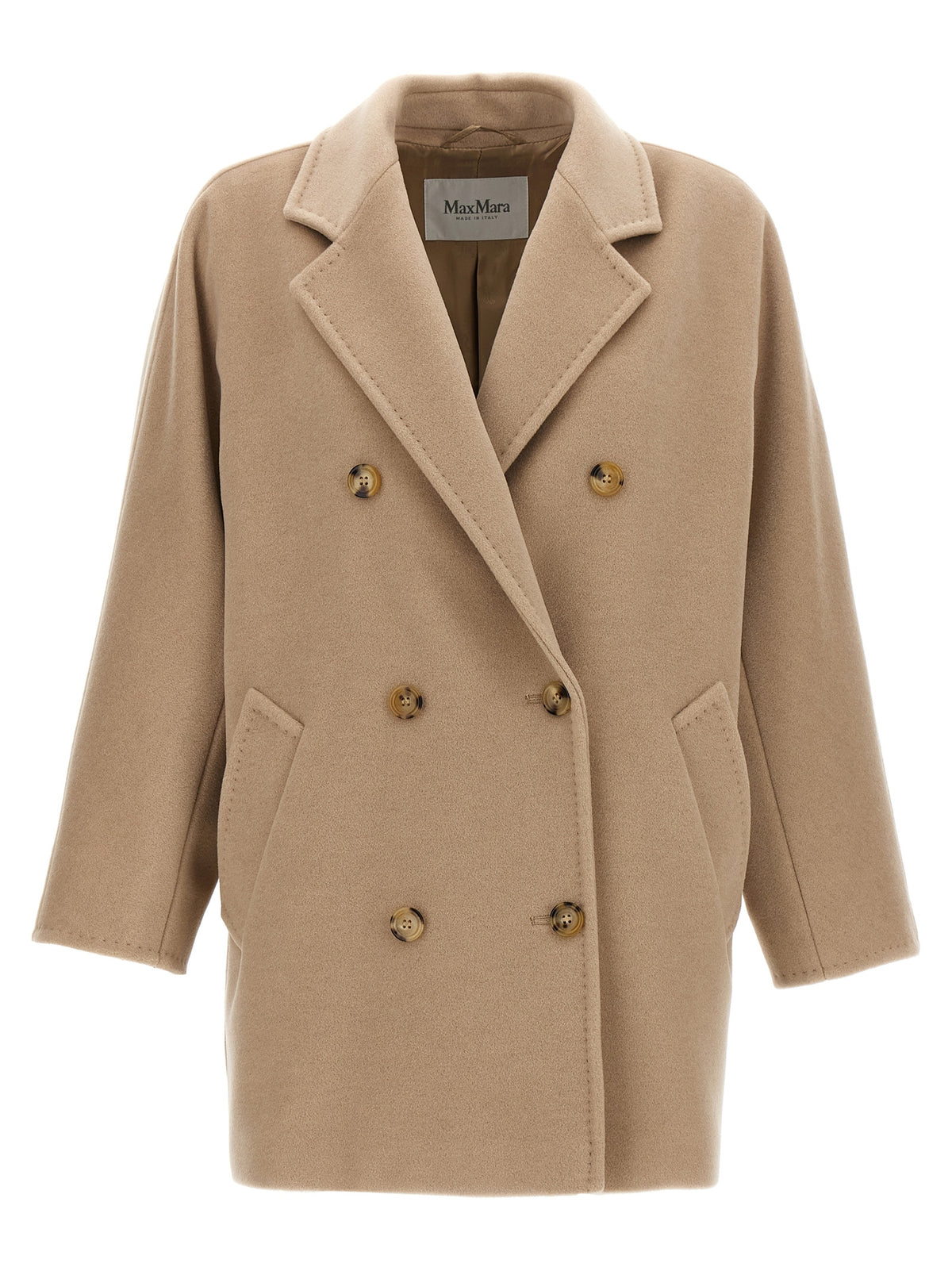 Max Mara Beige Virgin Wool Coat