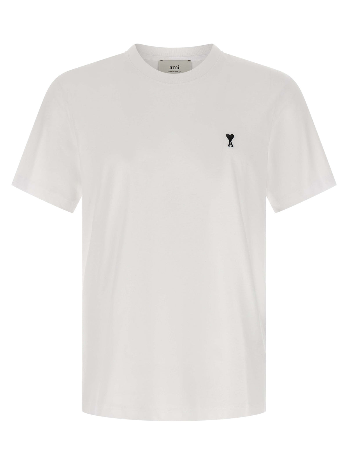 Ami Paris White Cotton T-Shirt