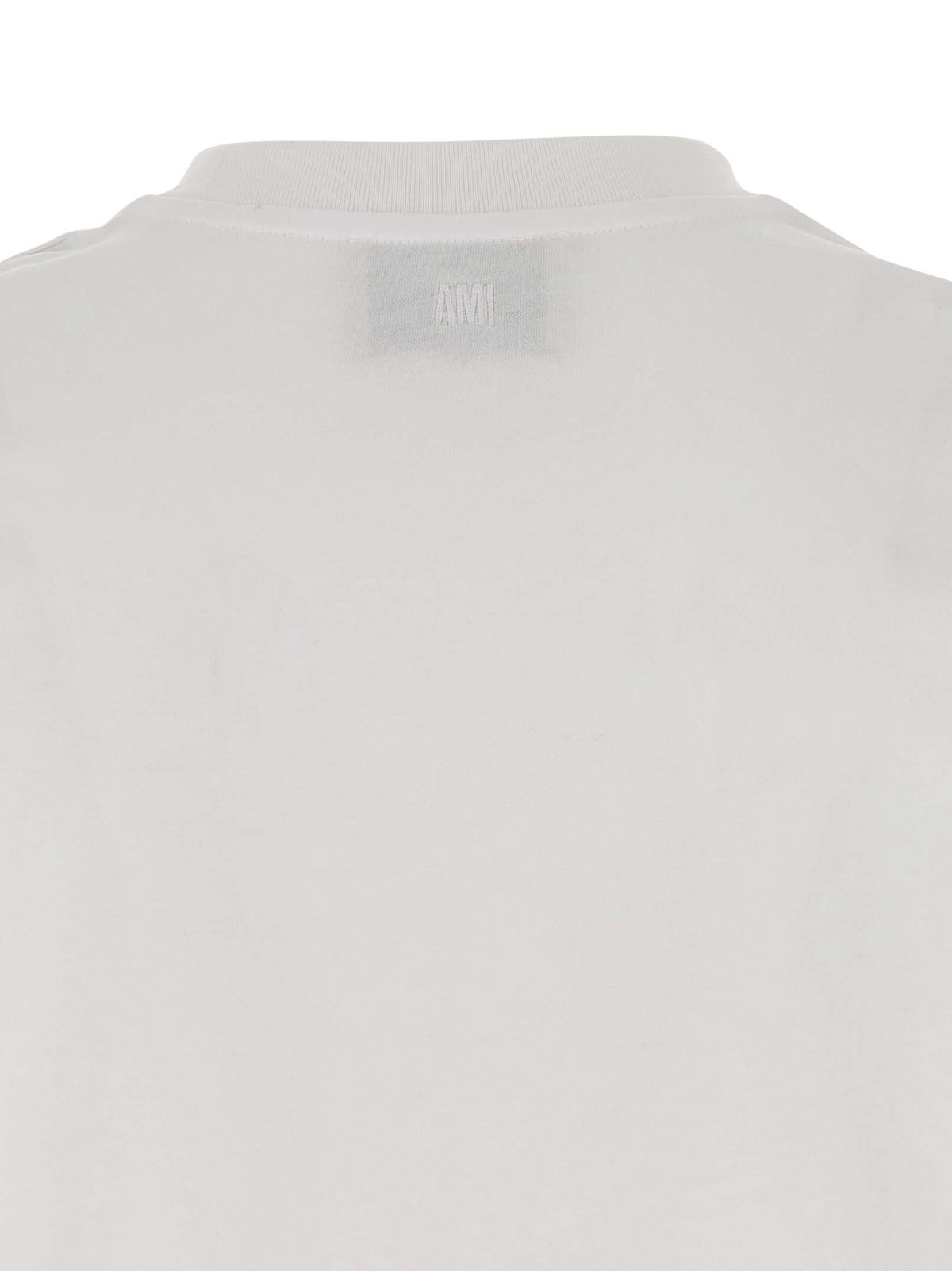 Ami Paris White Cotton T-Shirt
