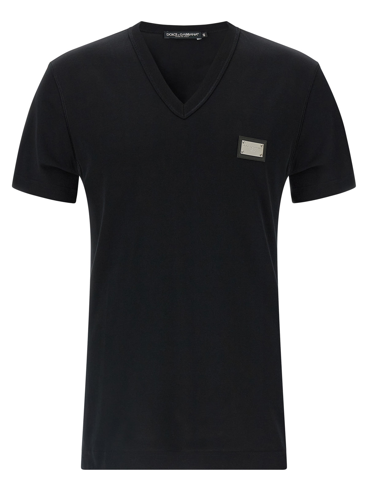 Dolce & Gabbana Black Cotton T-Shirt