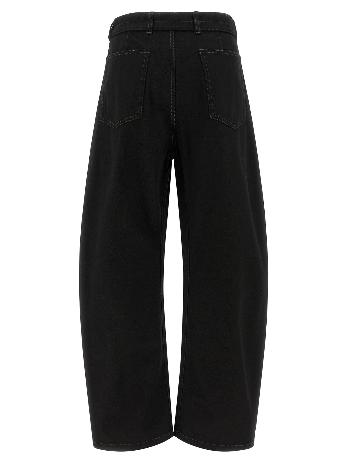 Lemaire Black Cotton Jeans Denim