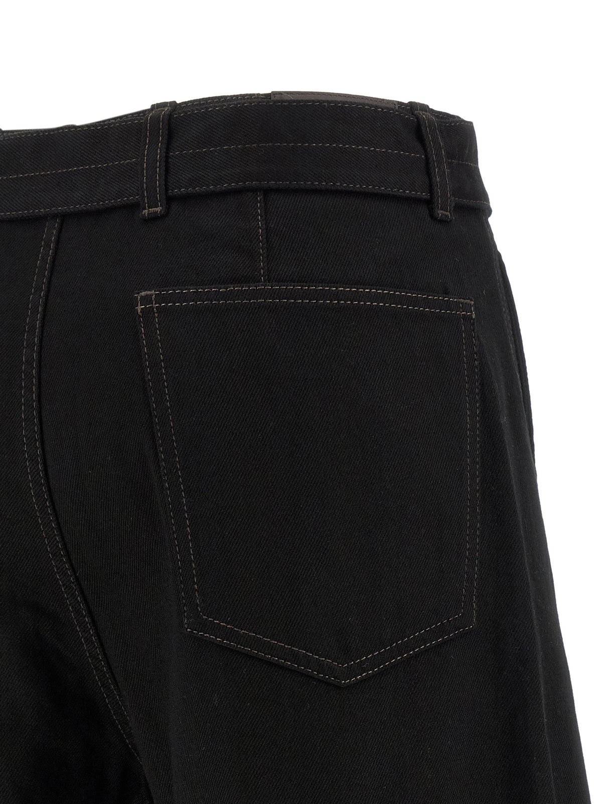 Lemaire Black Cotton Jeans Denim