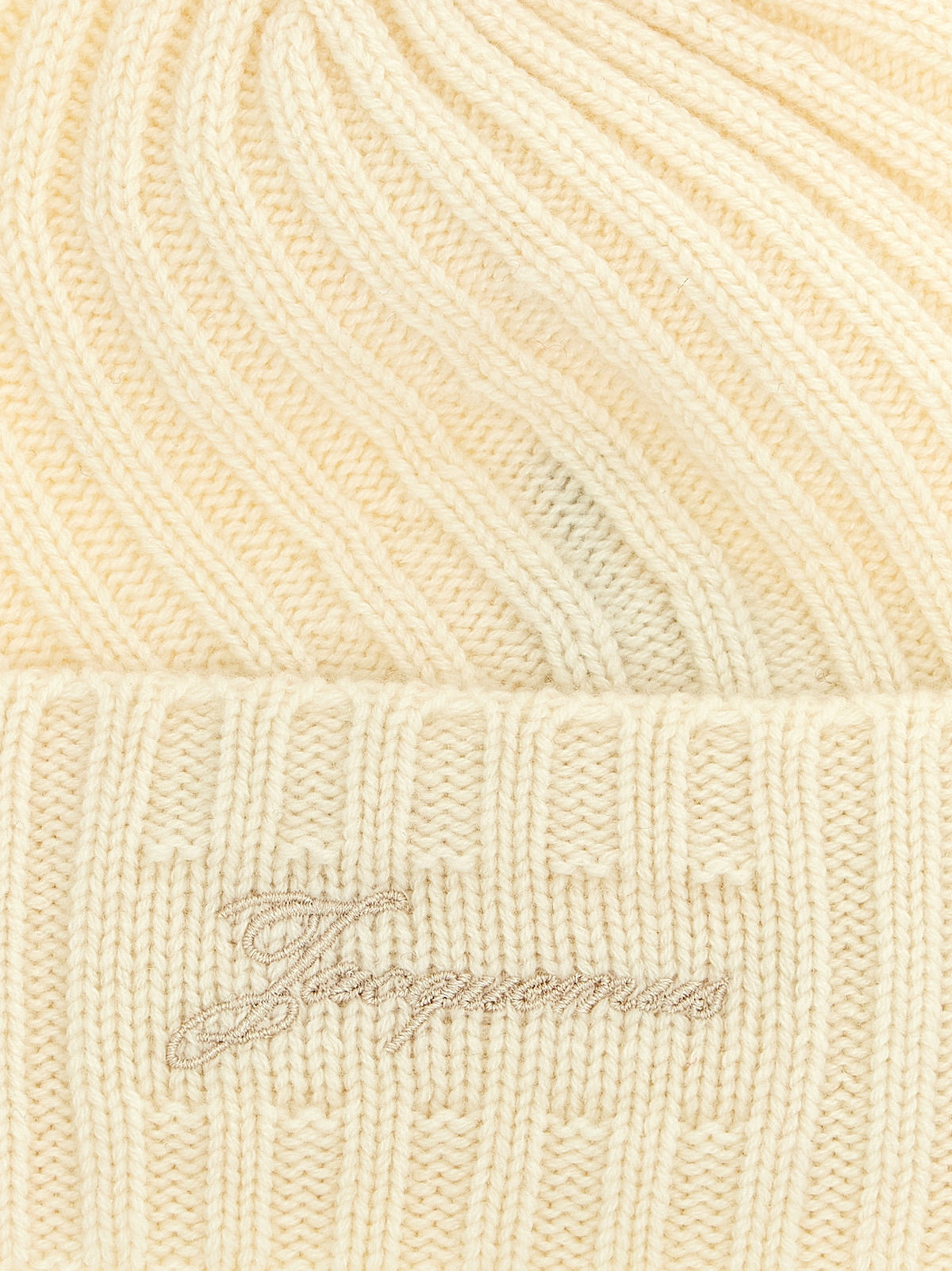 Jacquemus White Cashmere Beanie