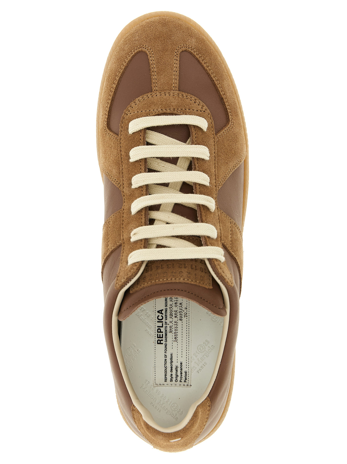 Maison Margiela Brown Calfskin Sneakers