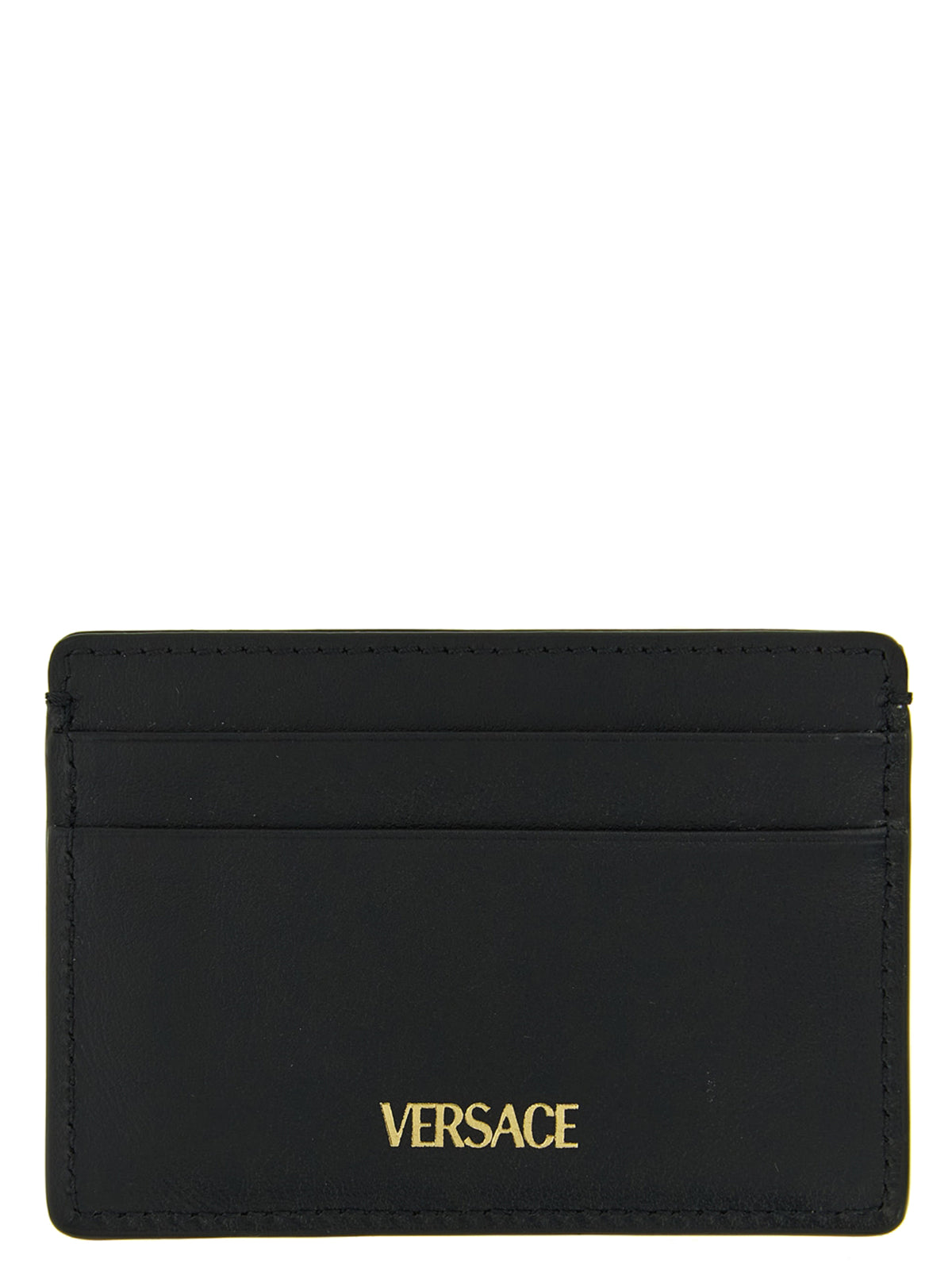 Versace Black Calfskin Cardholder