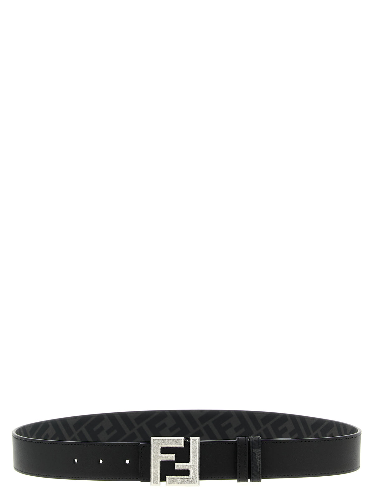 Fendi Black Calfskin Regular Belt