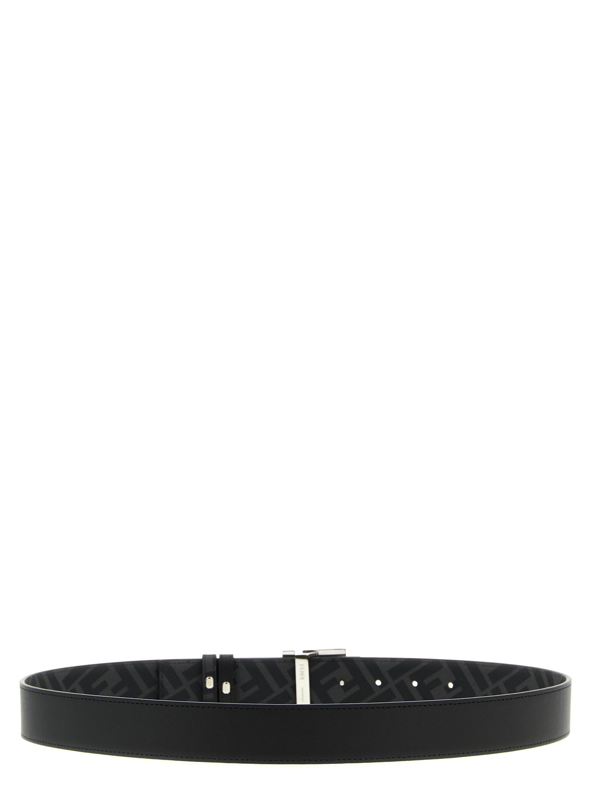 Fendi Black Calfskin Regular Belt