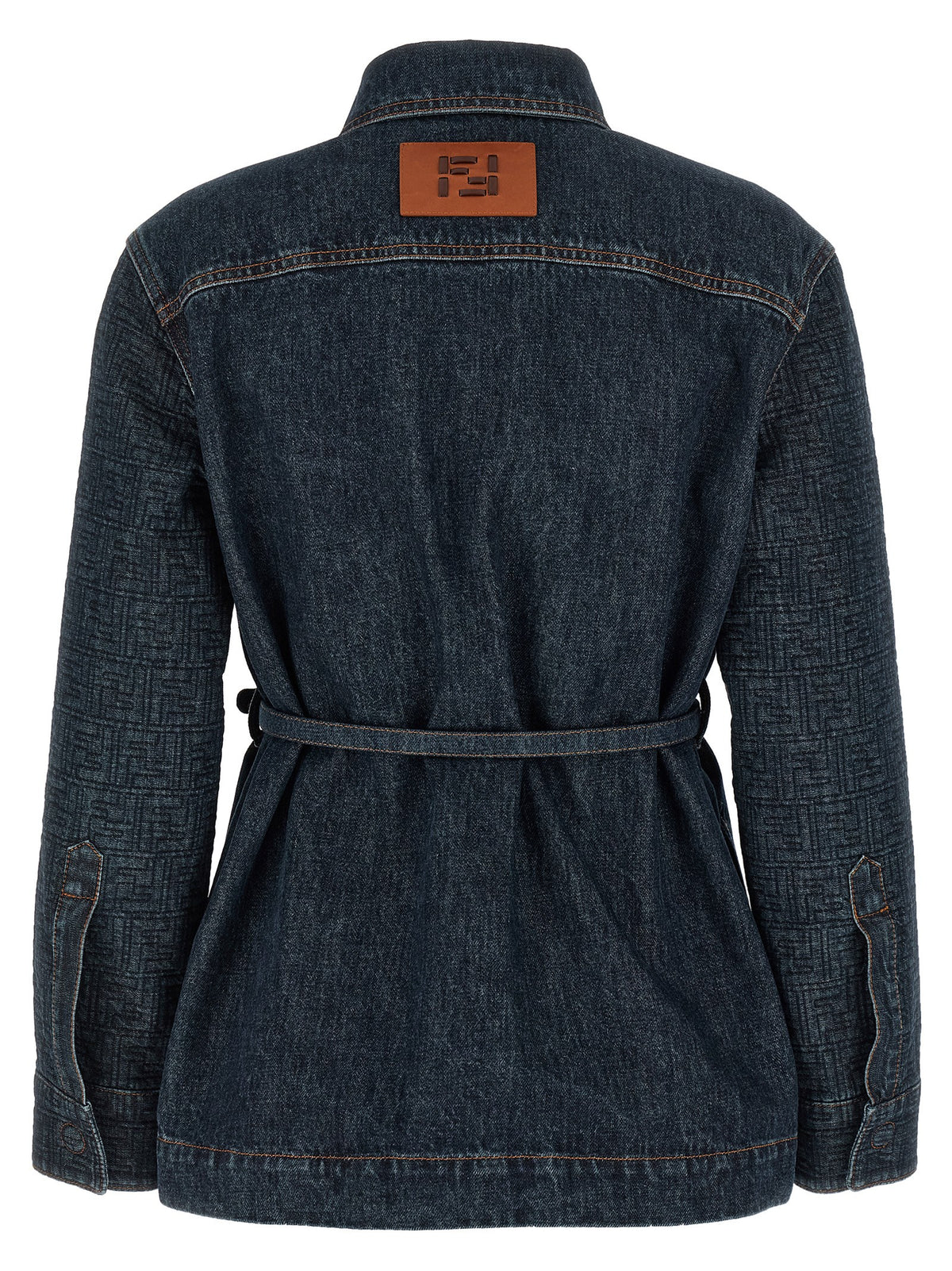 Fendi Blue Cotton Denim Jacket