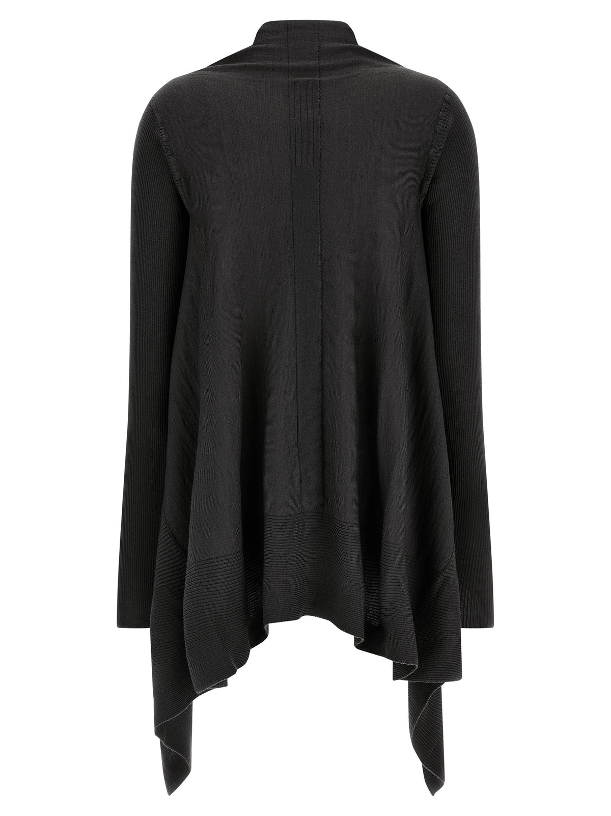 Rick Owens Black Wool Cardigan