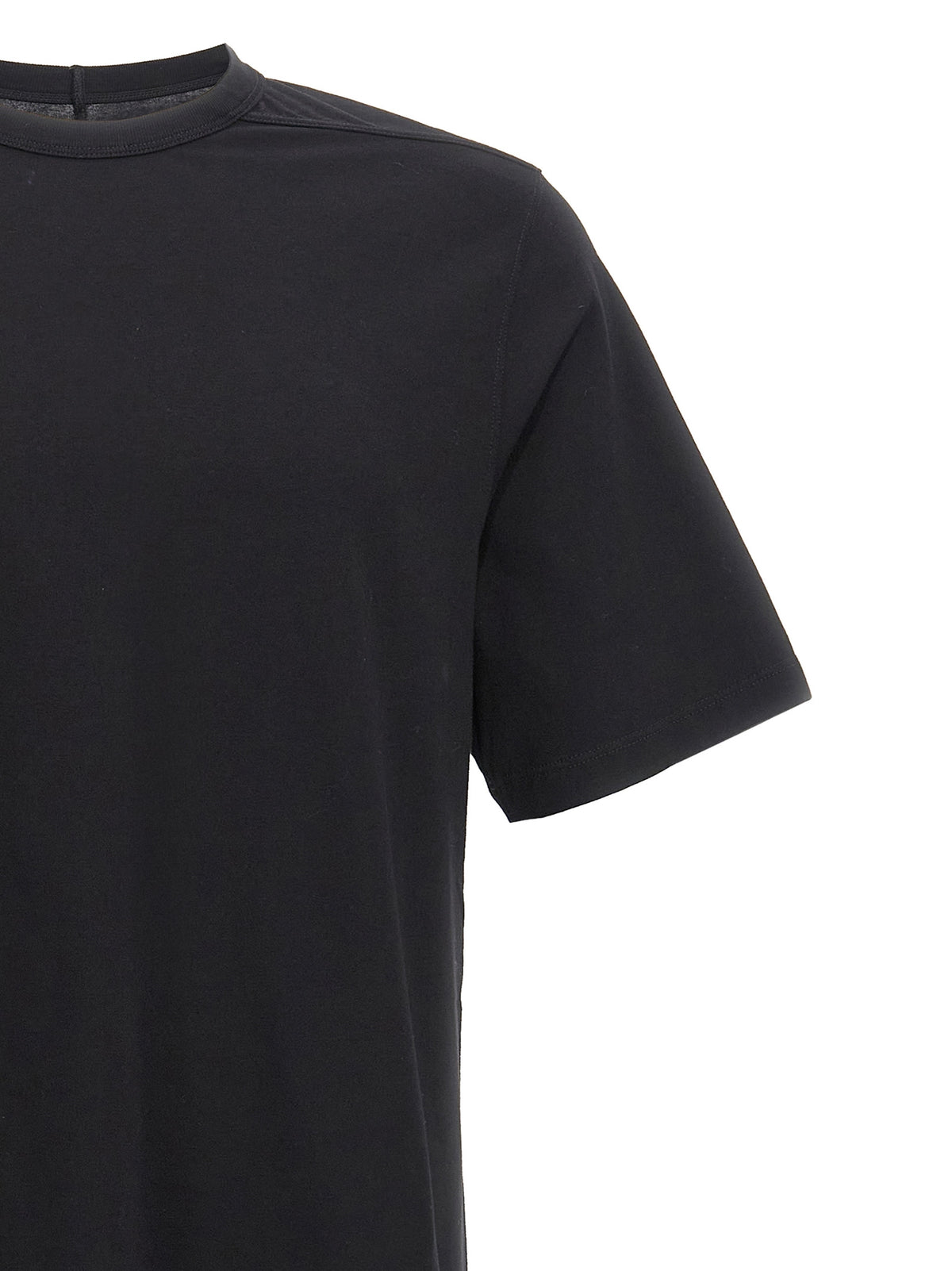Rick Owens Black Cotton T-Shirt