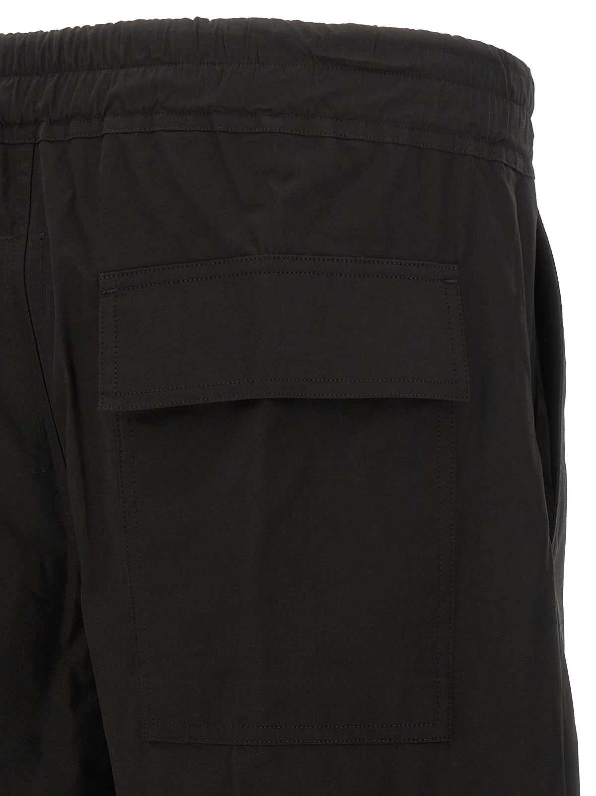 Rick Owens Black Cotton Casual Pants