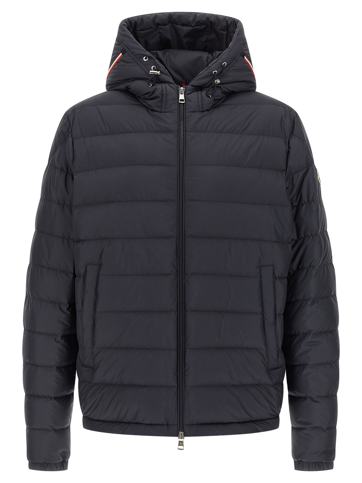 Moncler Blue Polyester Full-Length Jacket