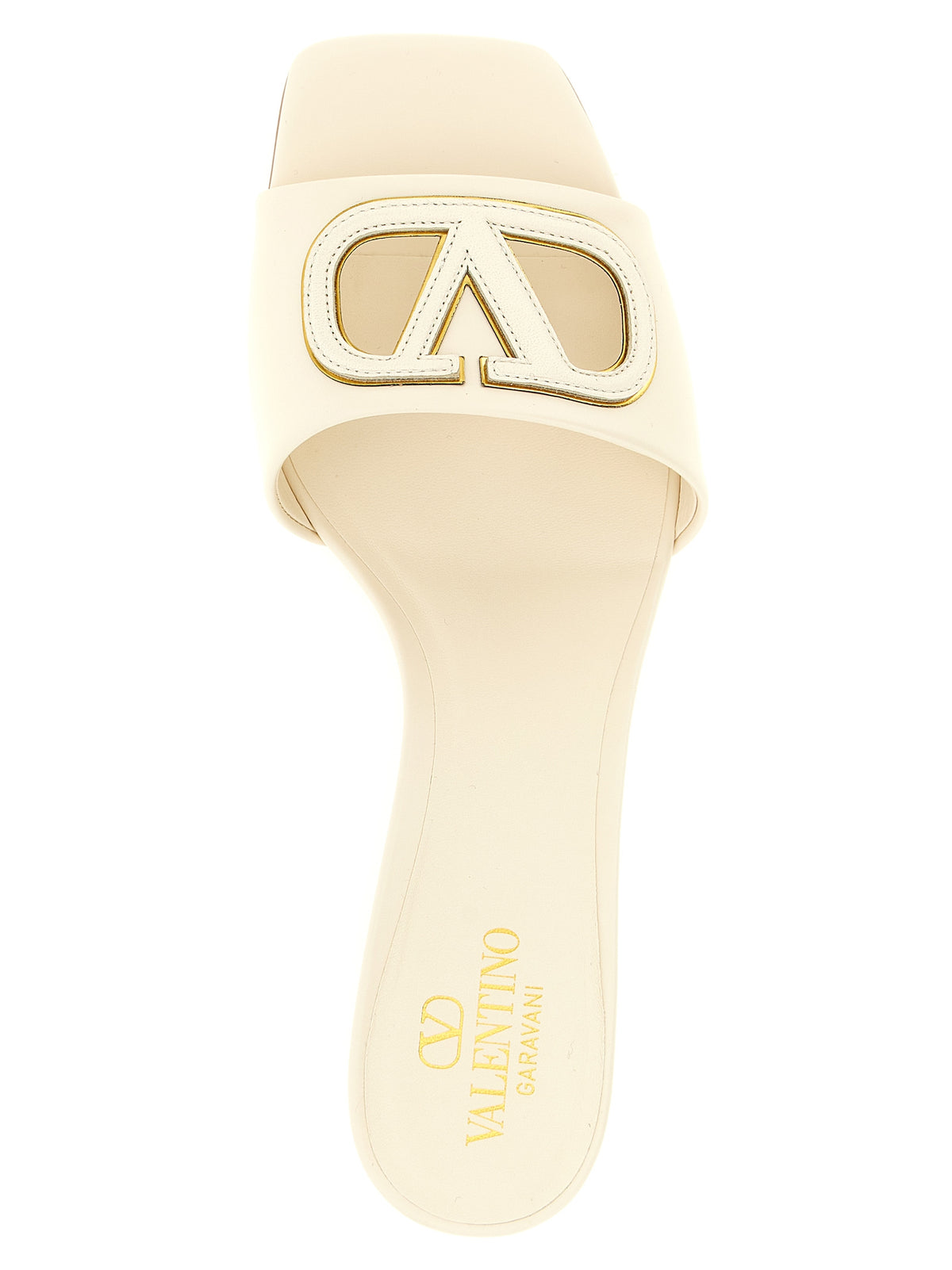 Valentino Garavani White Calfskin Mid Heel Pumps