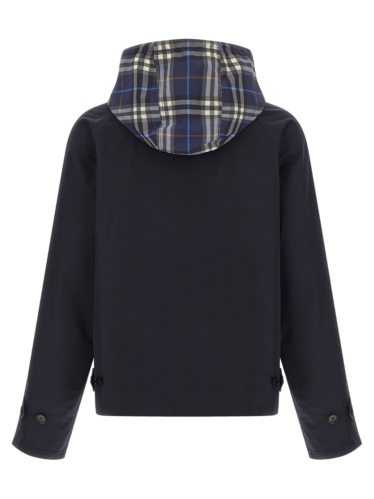 Burberry Blue Cotton Full-Length Jacket